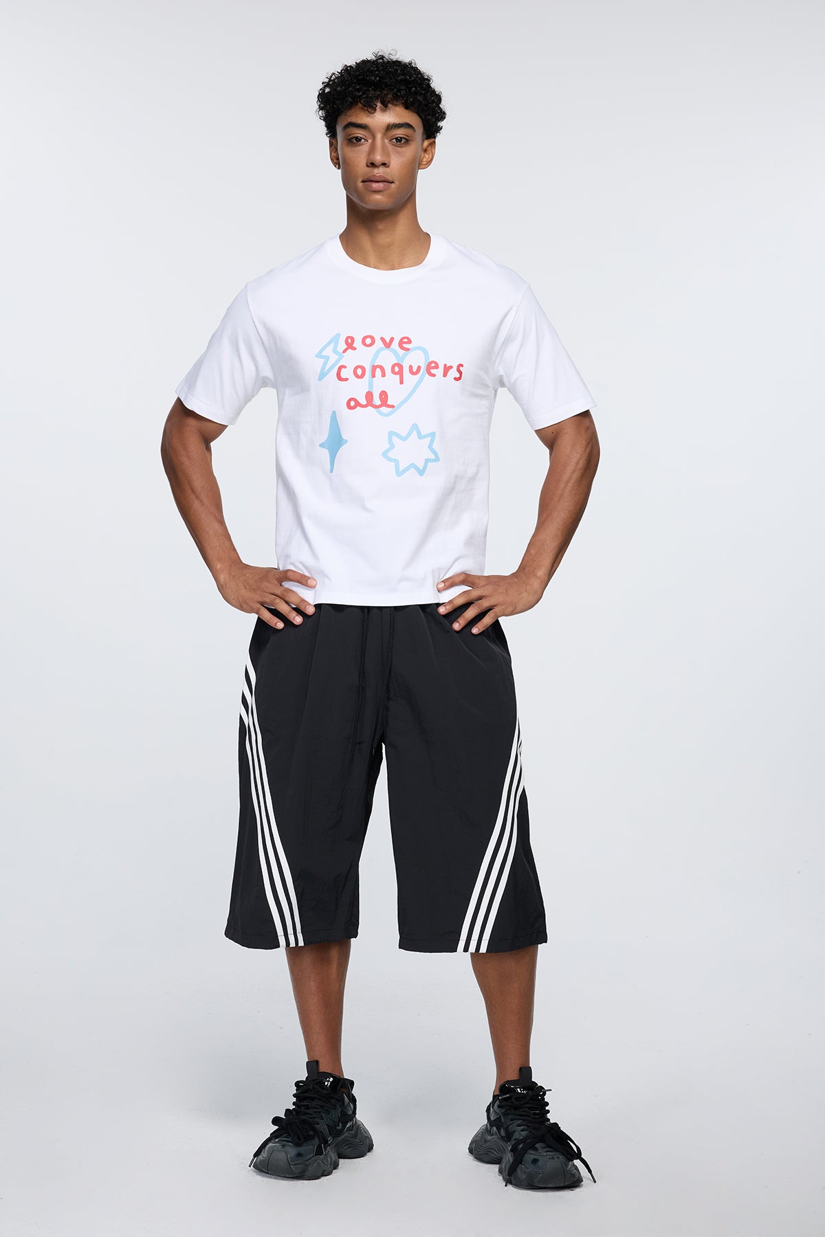 Concrete Faded Print T-Shirt