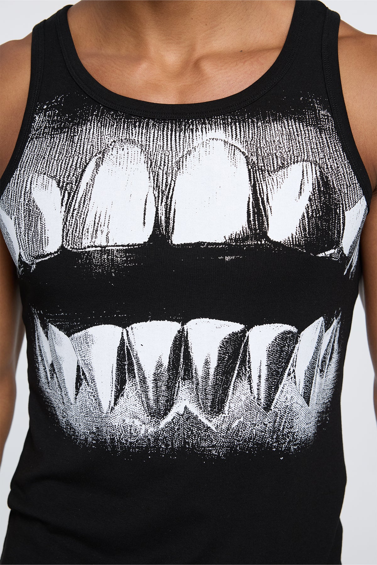 Concrete Text Print Tank Top