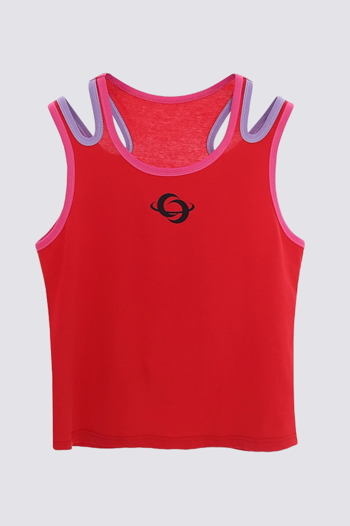 Contrast Hue Print Sleeveless Top