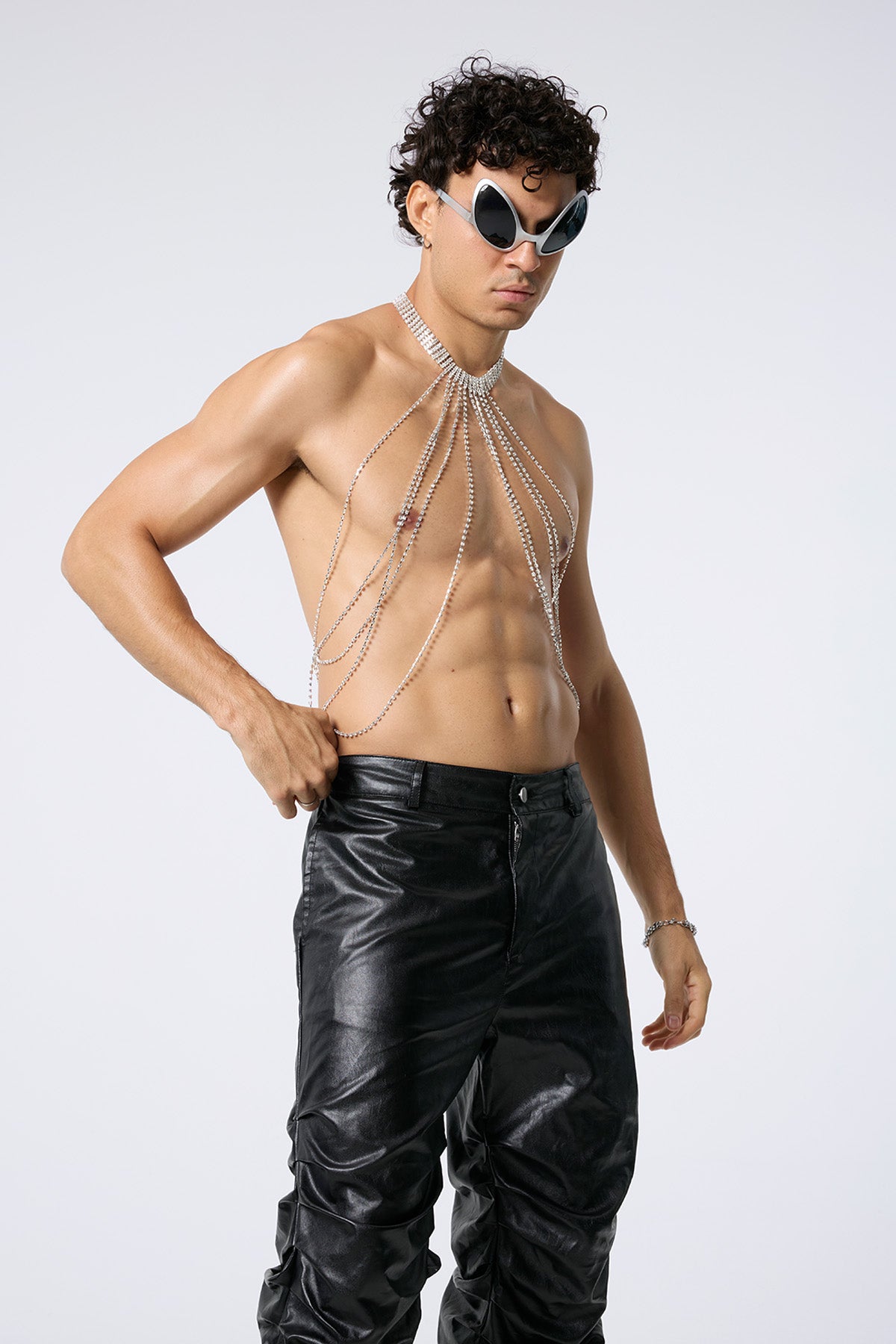 Copper Glow Fringe Chest Chain