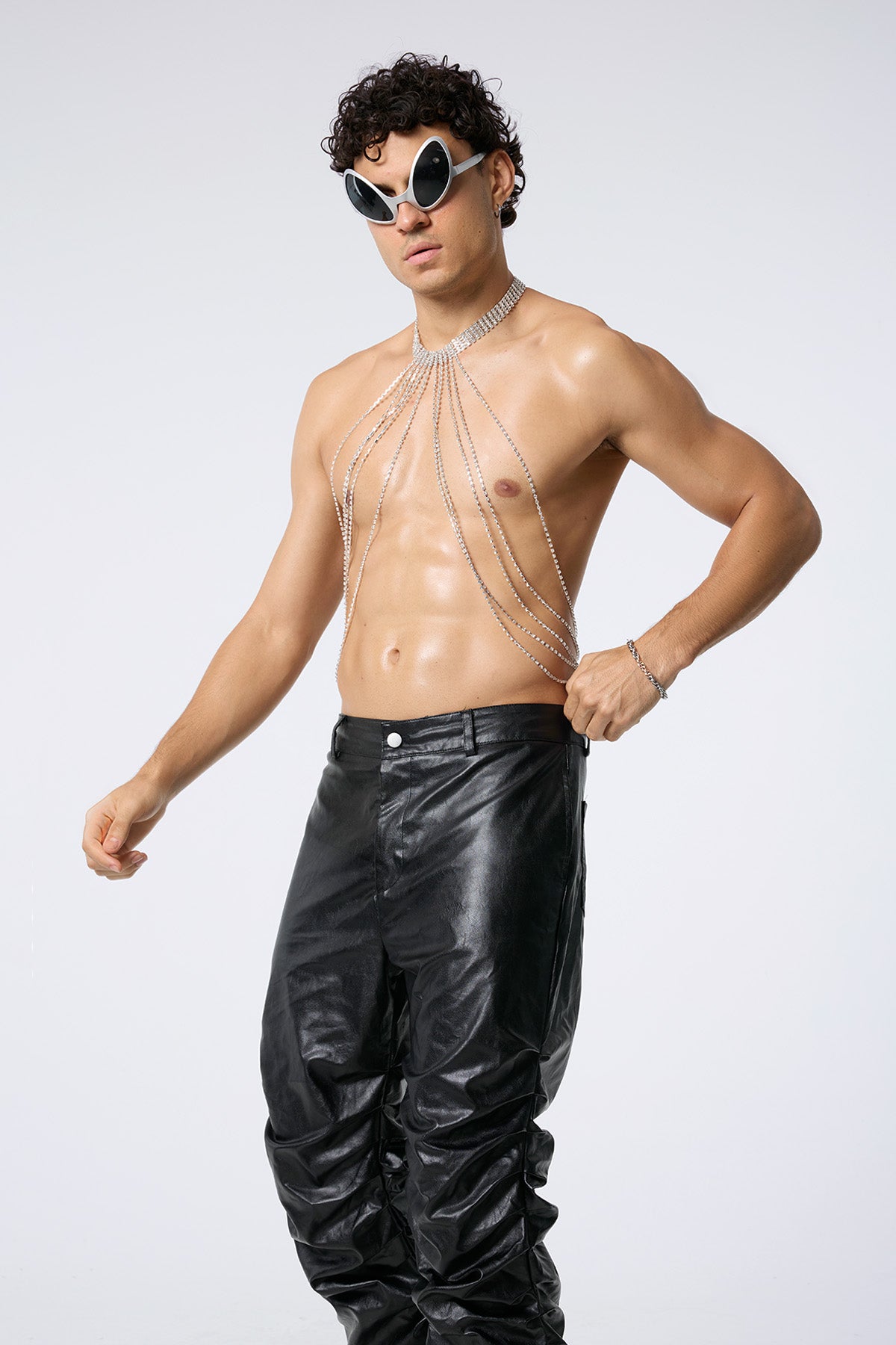 Copper Glow Fringe Chest Chain