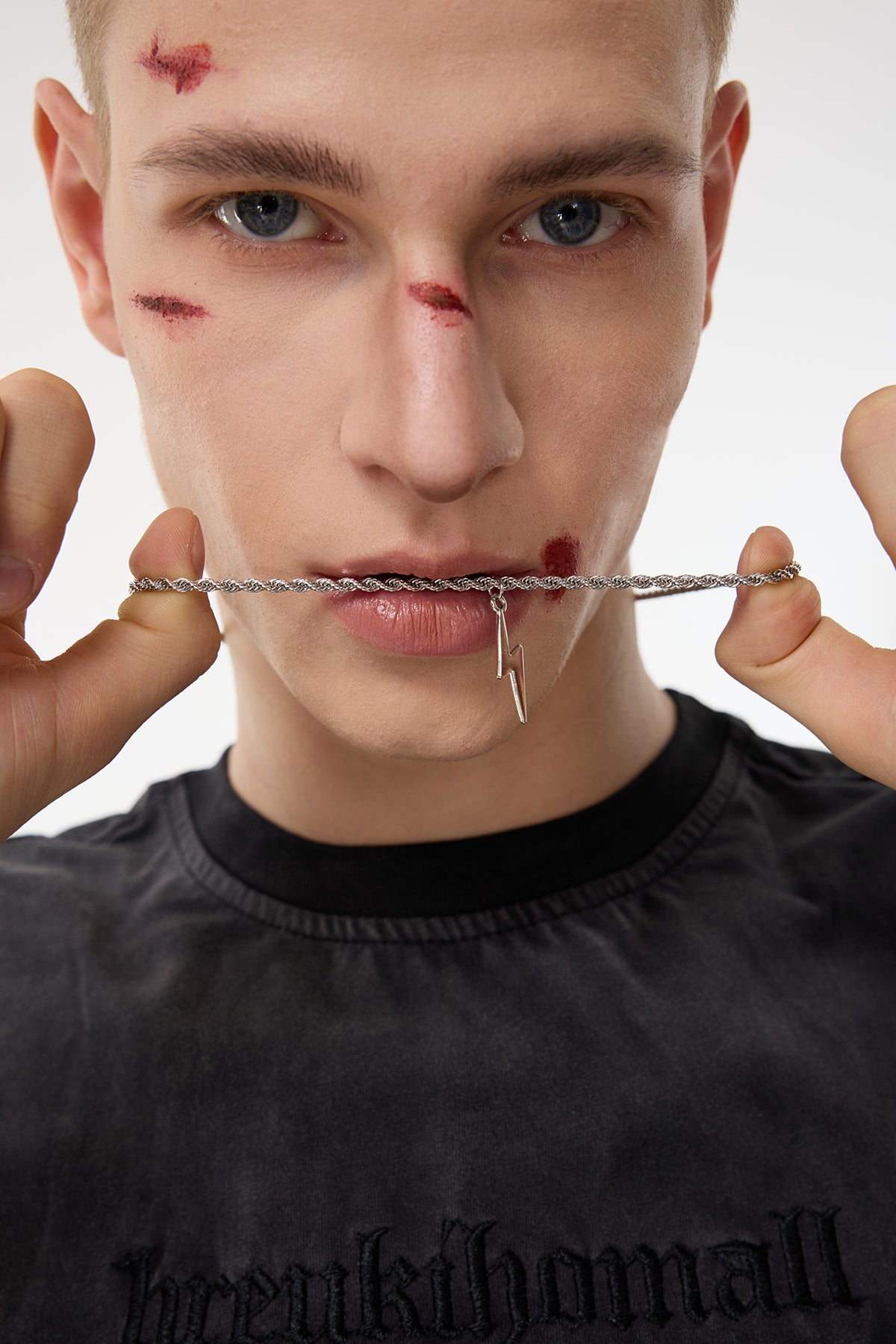 Copper Ray Lightning Necklace