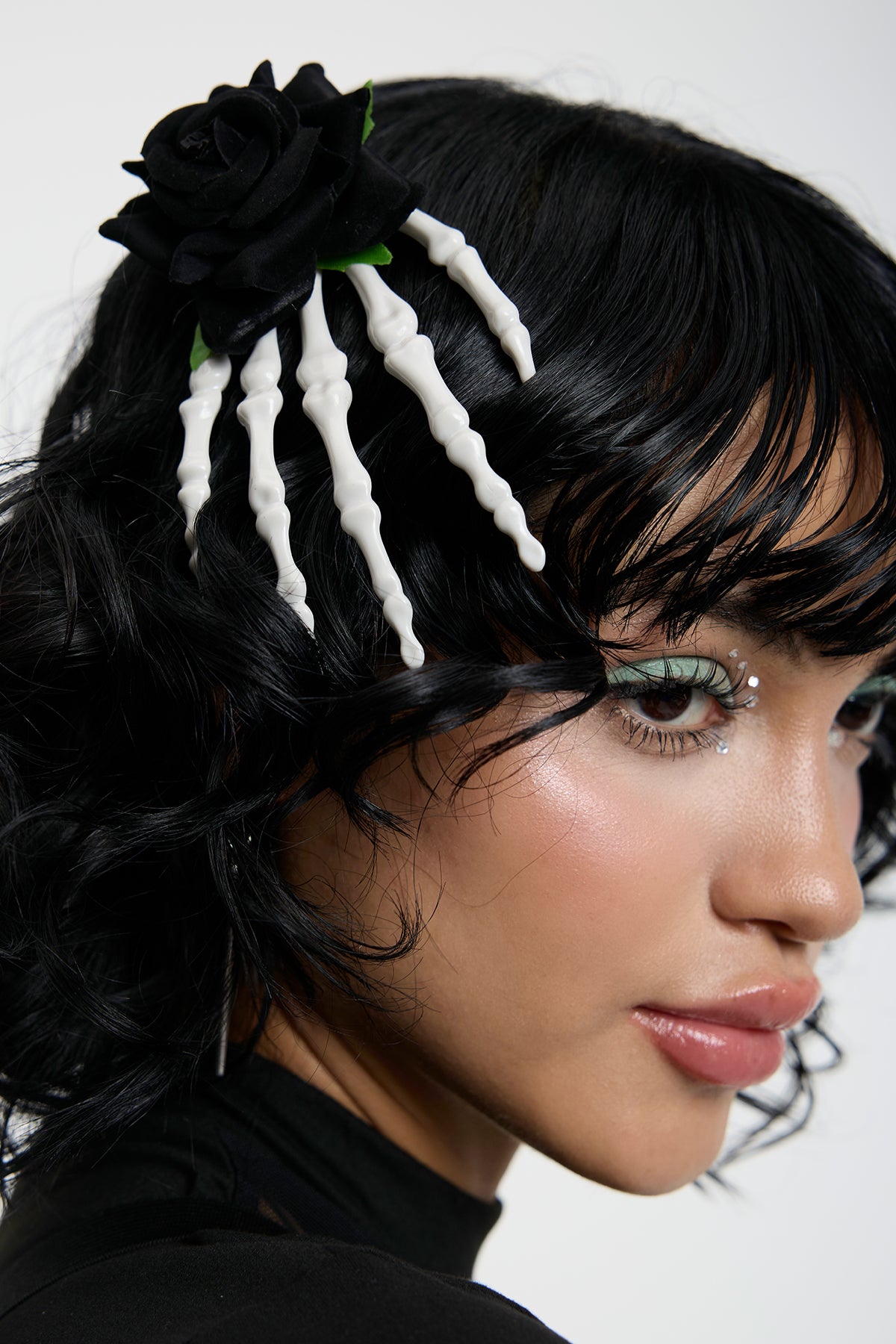 Copper Shine Rose Headgear Black