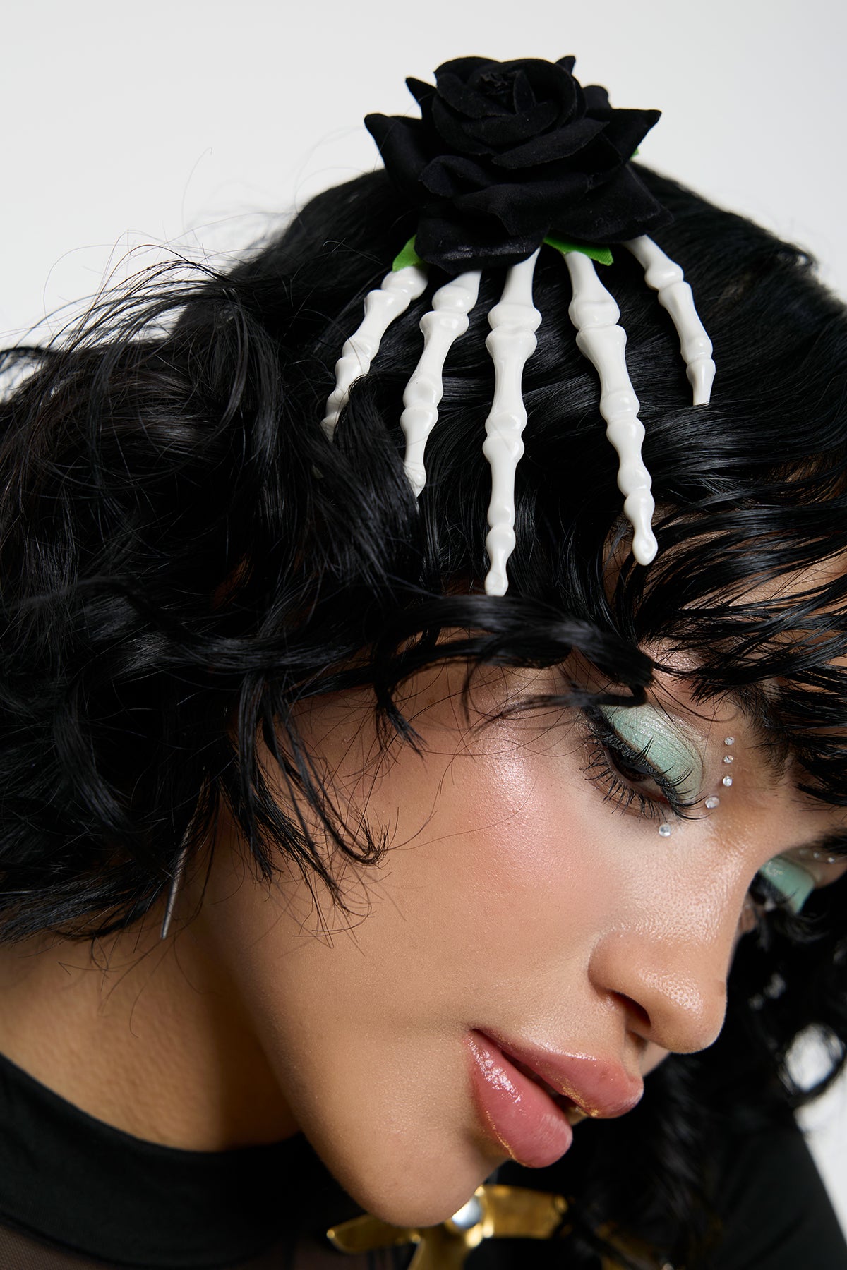 Copper Shine Rose Headgear Black