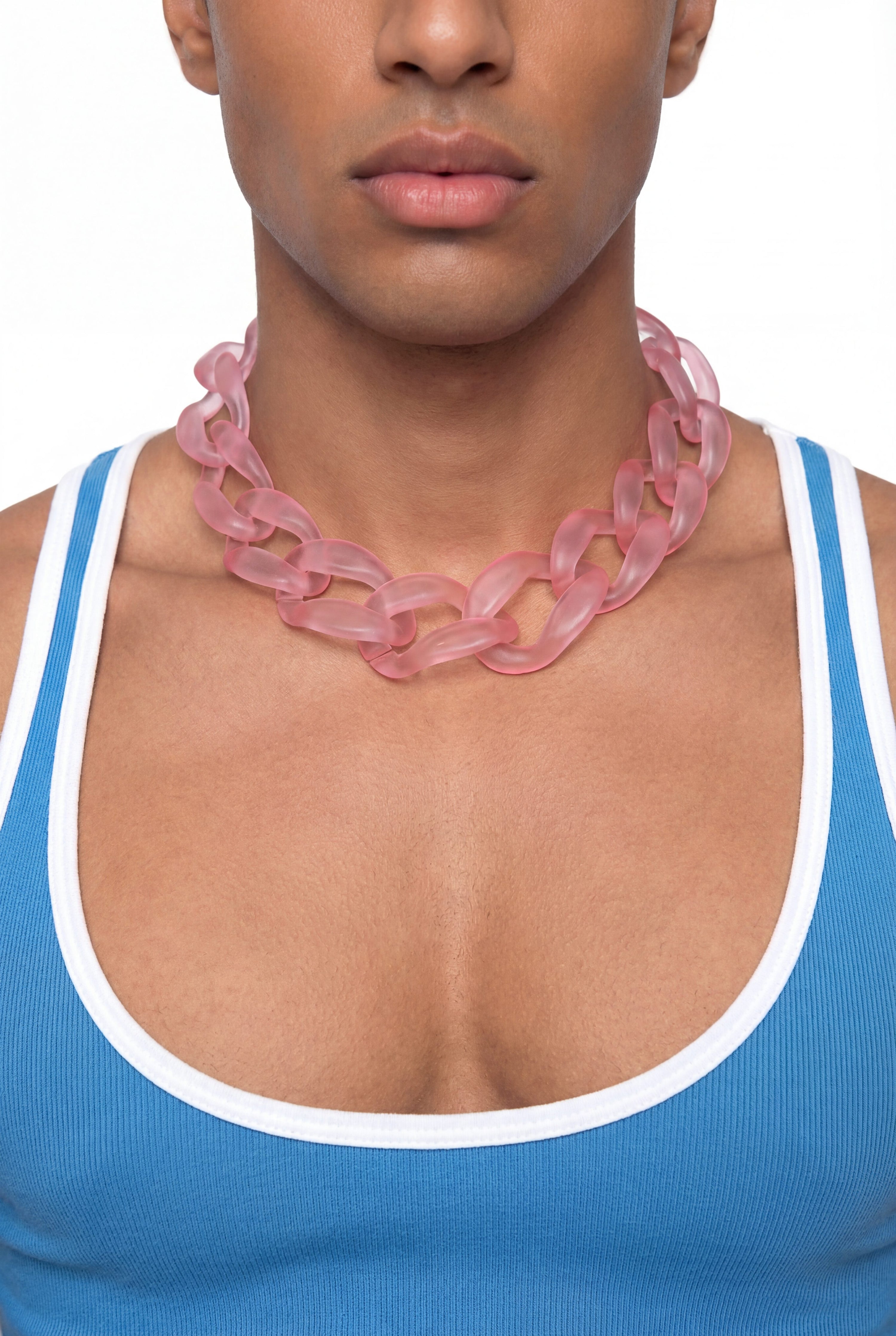 Coral Acrylic Choker