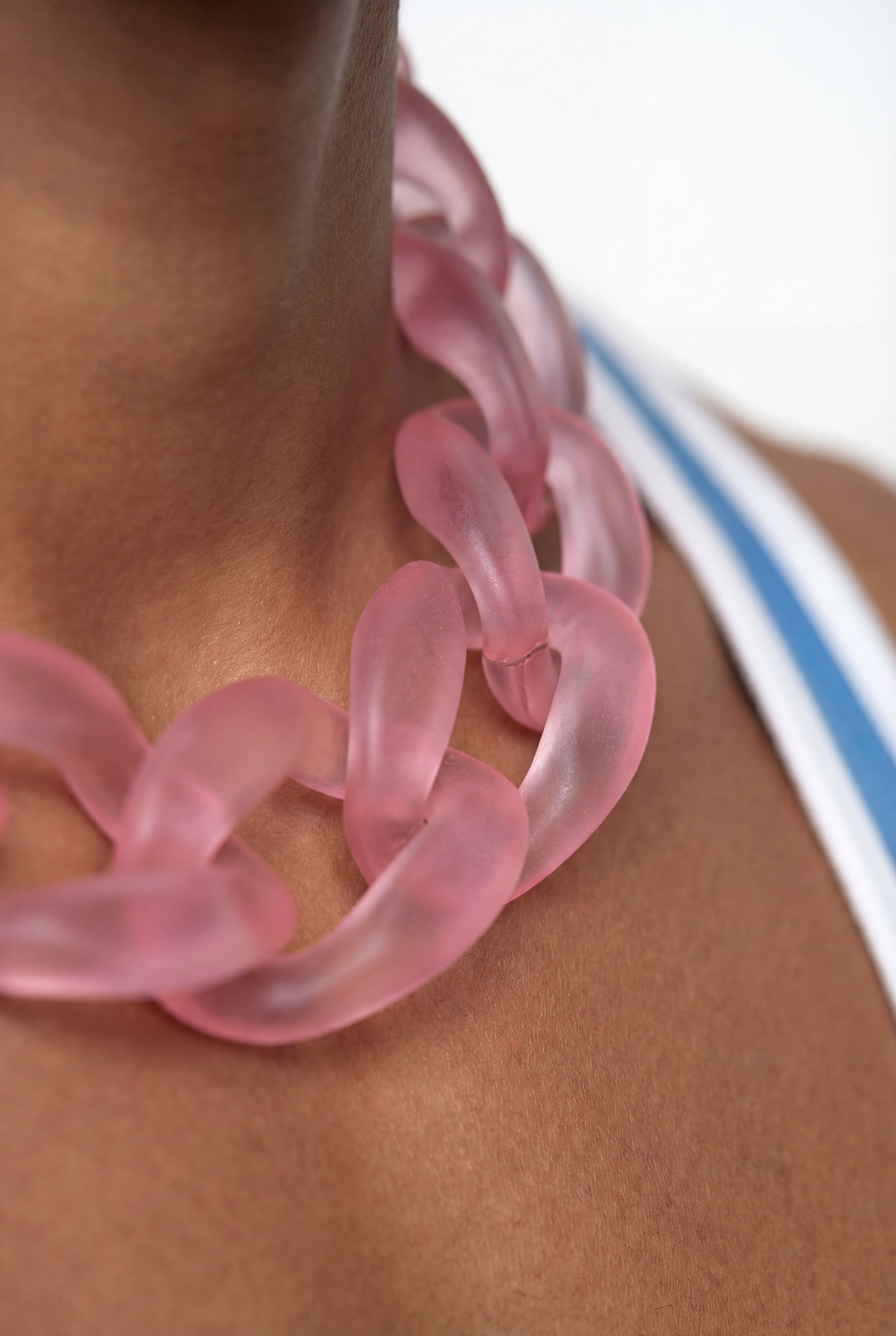 Coral Acrylic Choker