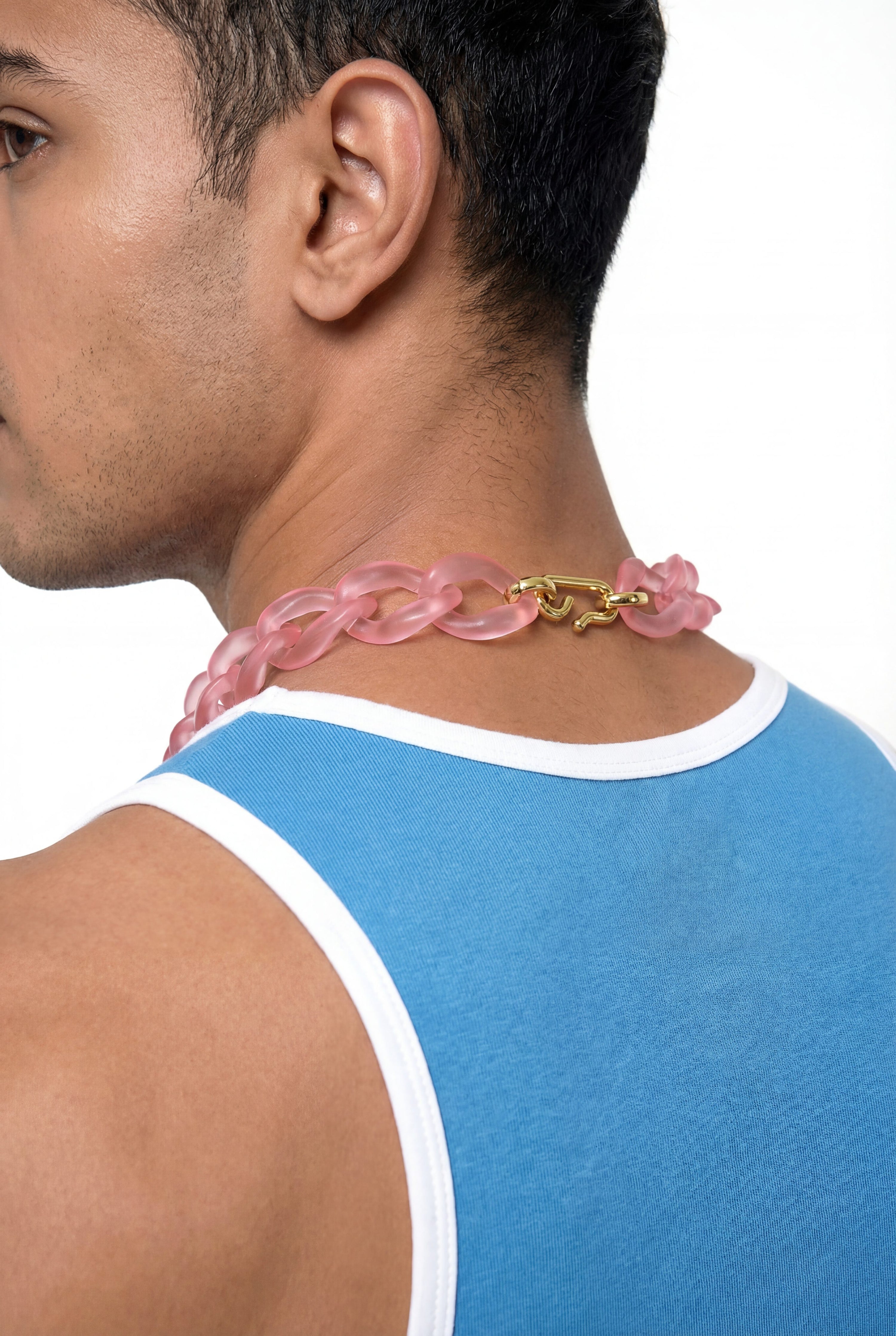 Coral Acrylic Choker
