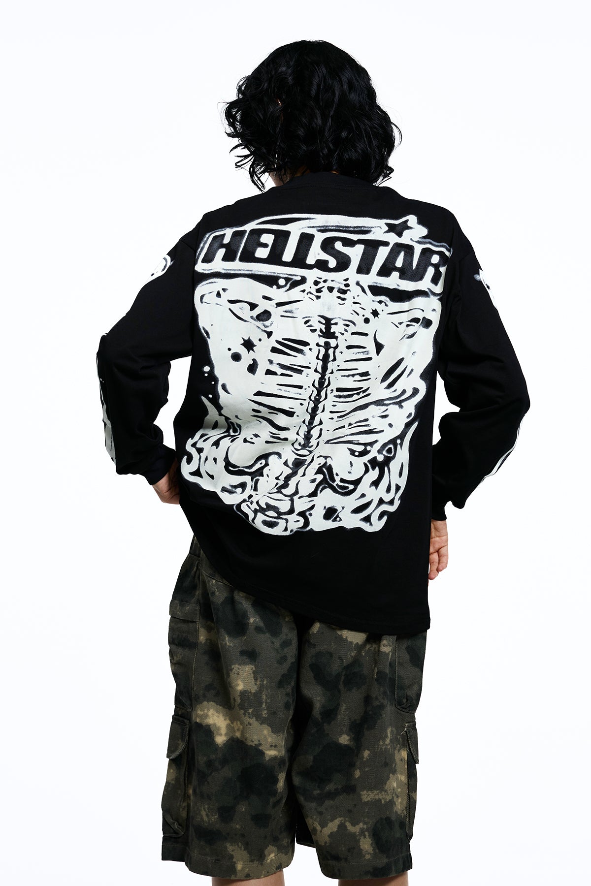 Core Sketch Print Long Sleeve Top