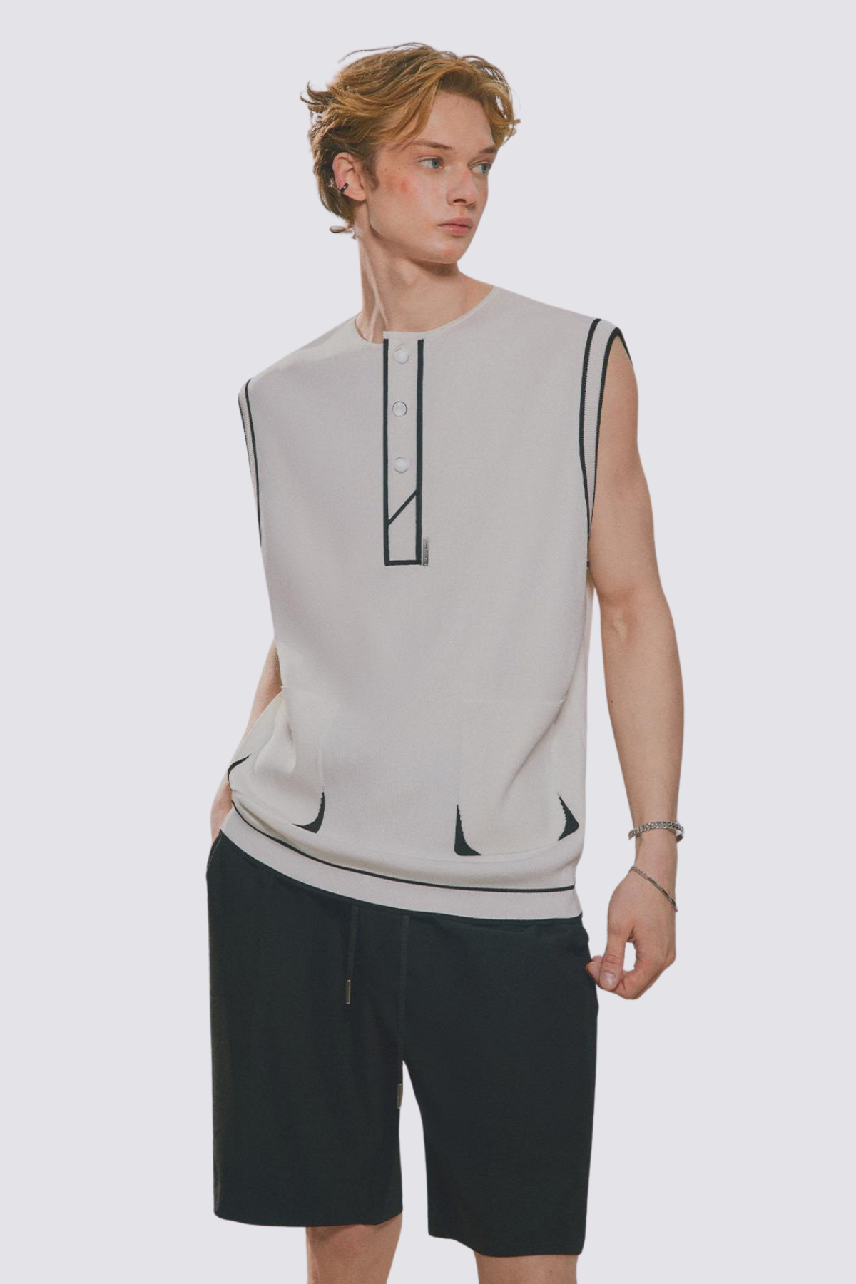 Cozy Wave Knit Sleeveless Top