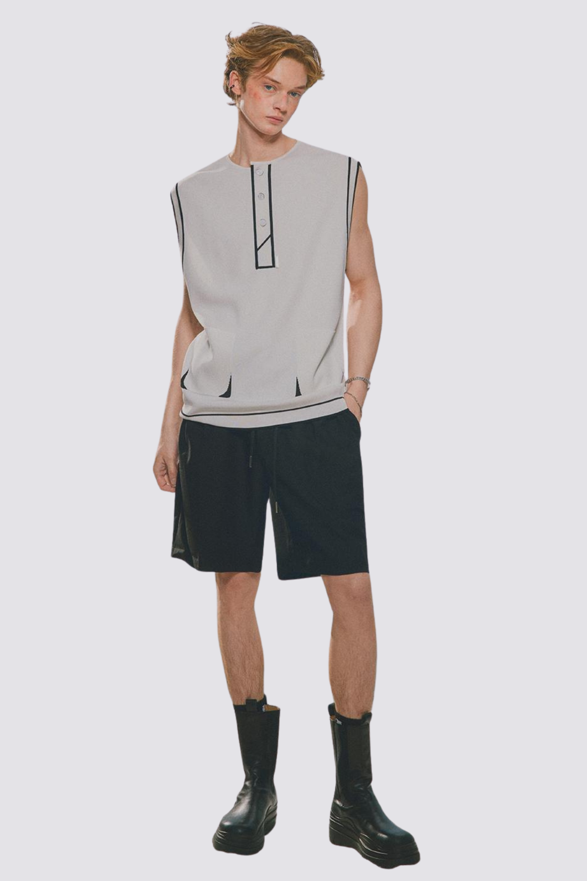 Cozy Wave Knit Sleeveless Top