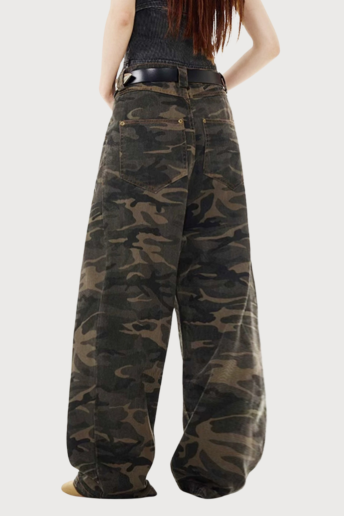 Cracked Earth Camouflage Denim Pants