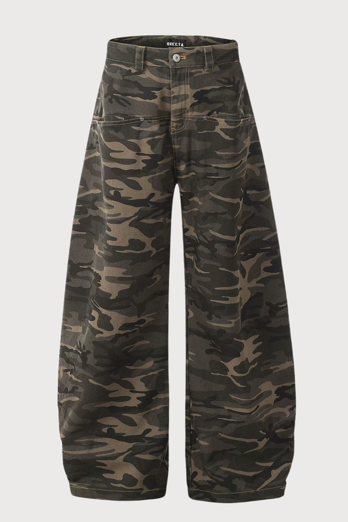 Cracked Earth Camouflage Denim Pants
