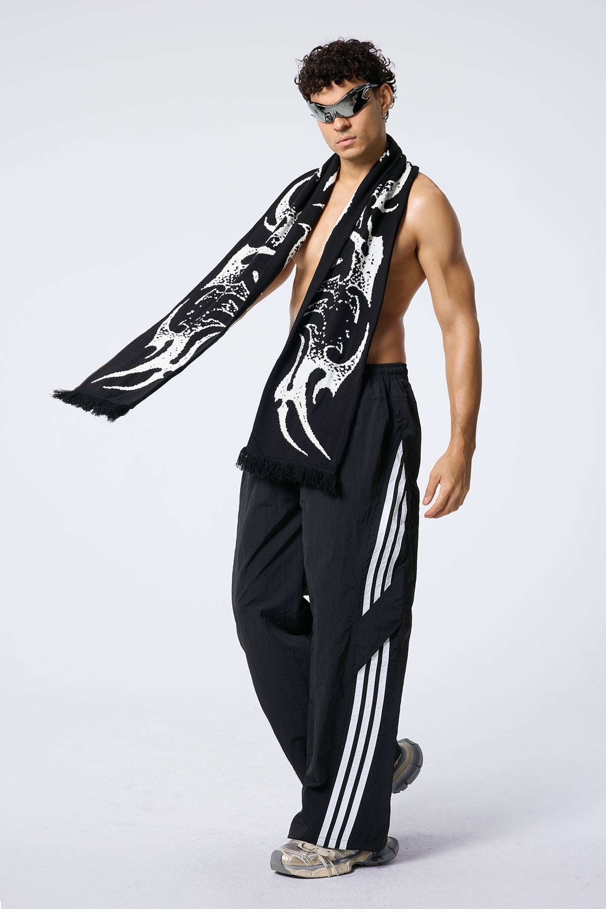 Crude Bloom Flame Scarf