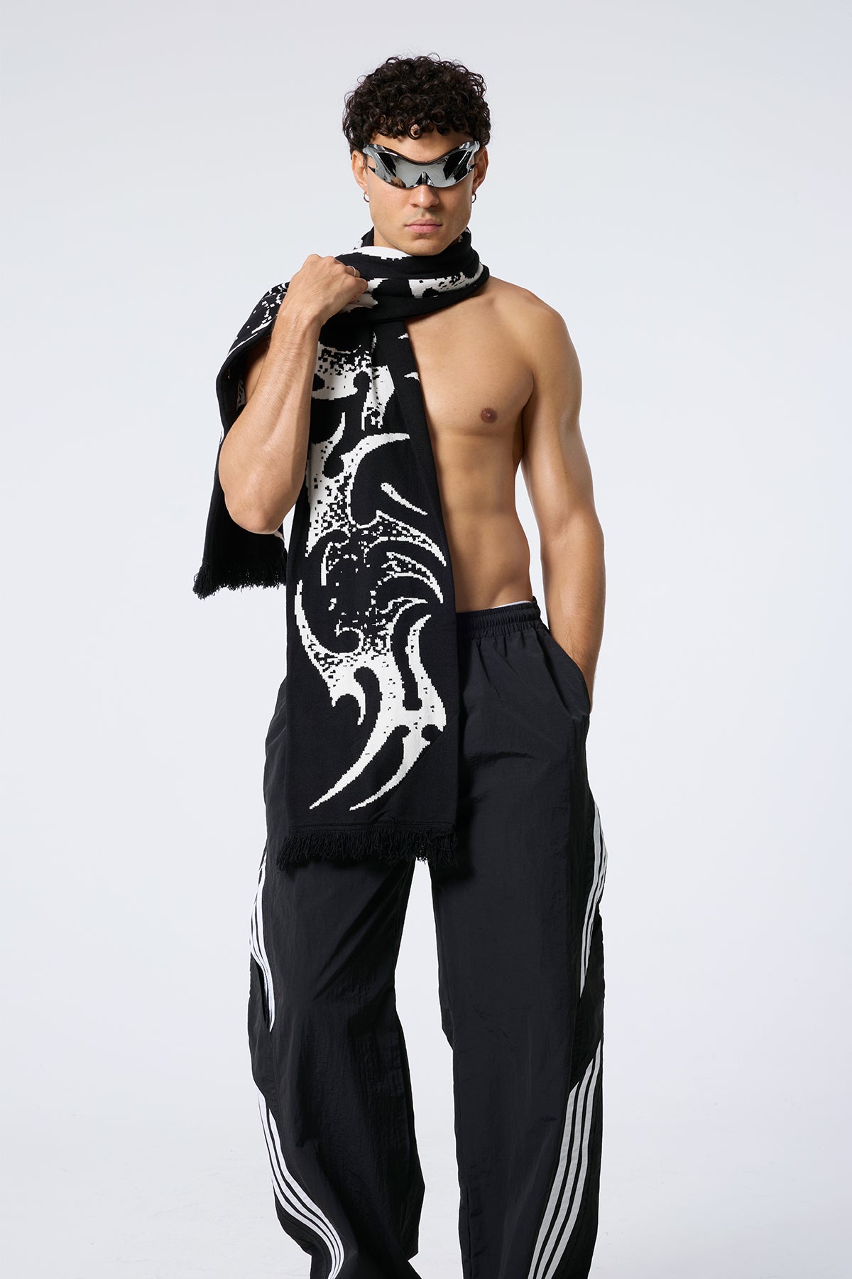 Crude Bloom Flame Scarf