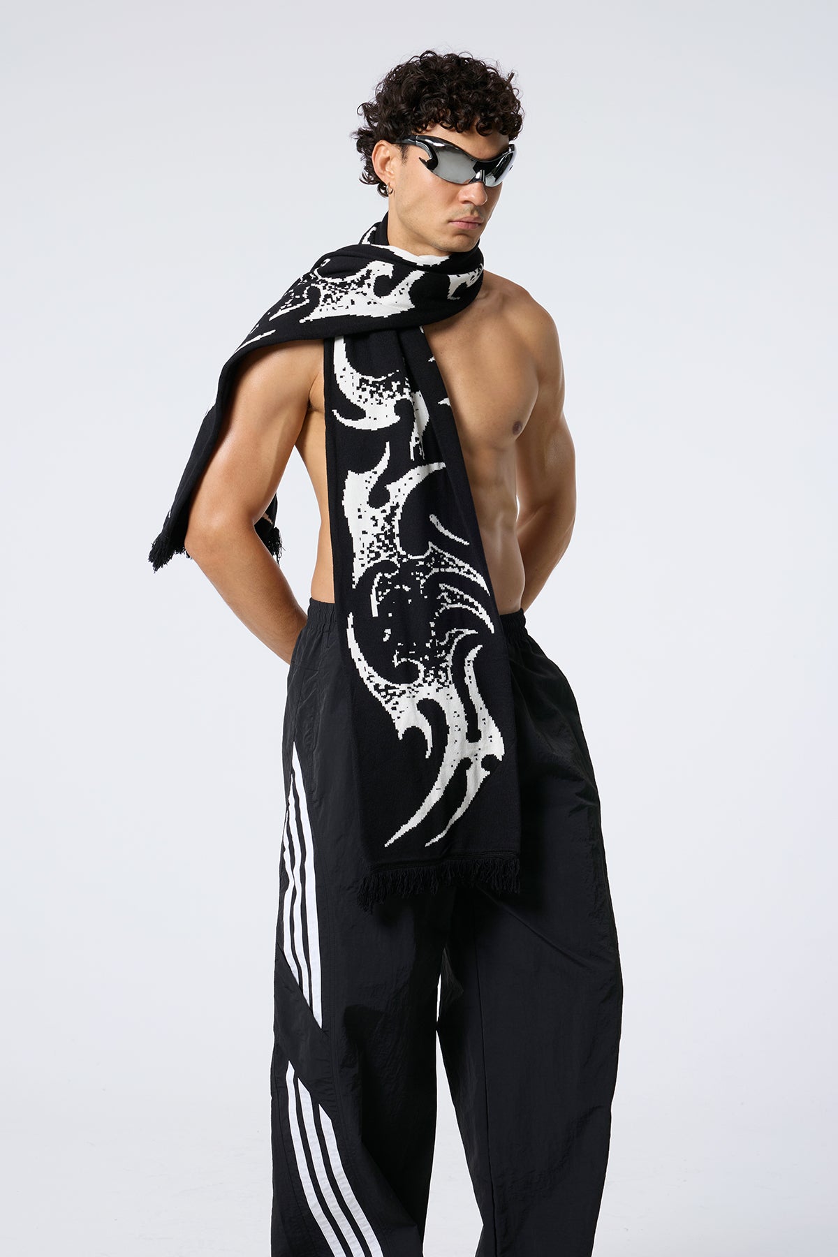 Crude Bloom Flame Scarf