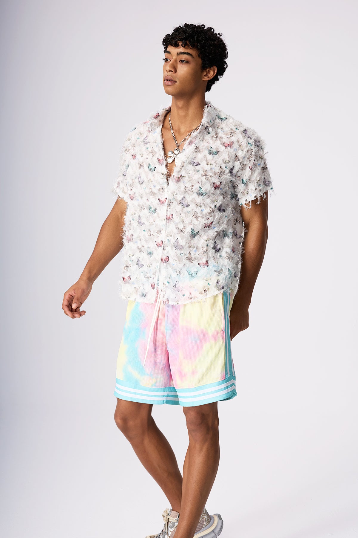 Crystal Diva Butterfly Short Sleeve Shirt