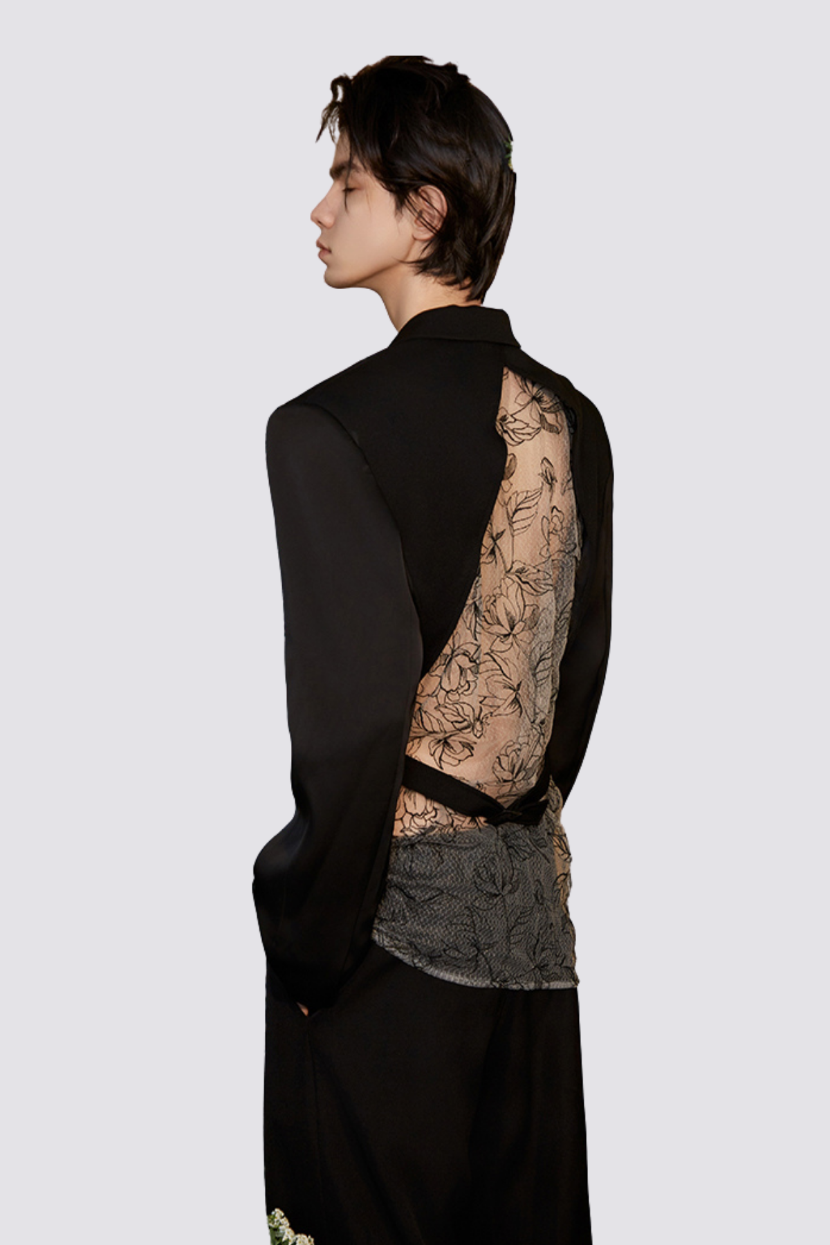 Curve Drop Backless Jacket