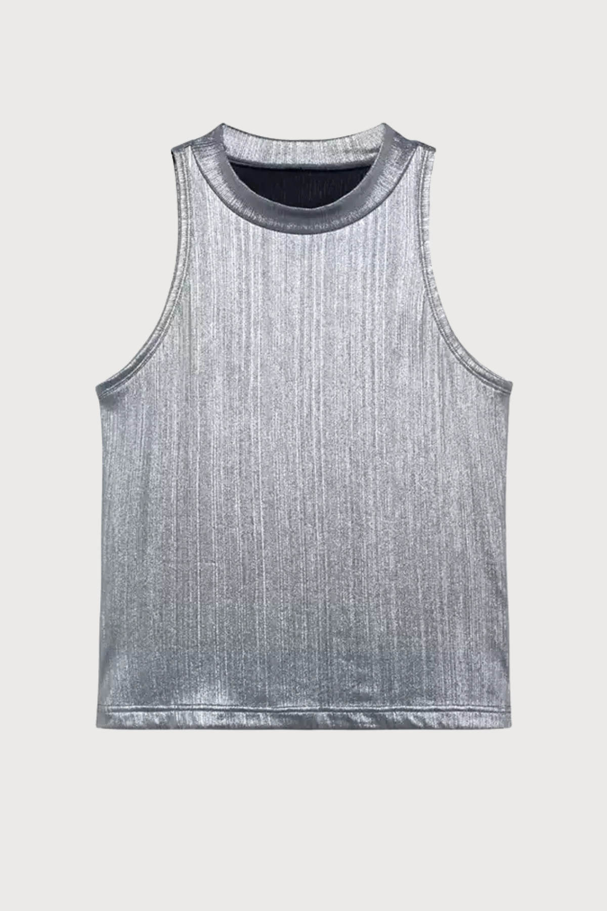 Cyber Pulse Metallic Tank Top