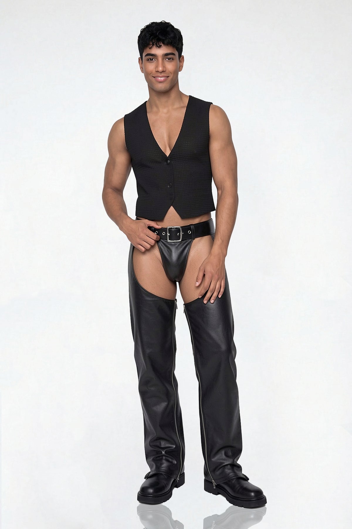 Dark Absence Crop Vest