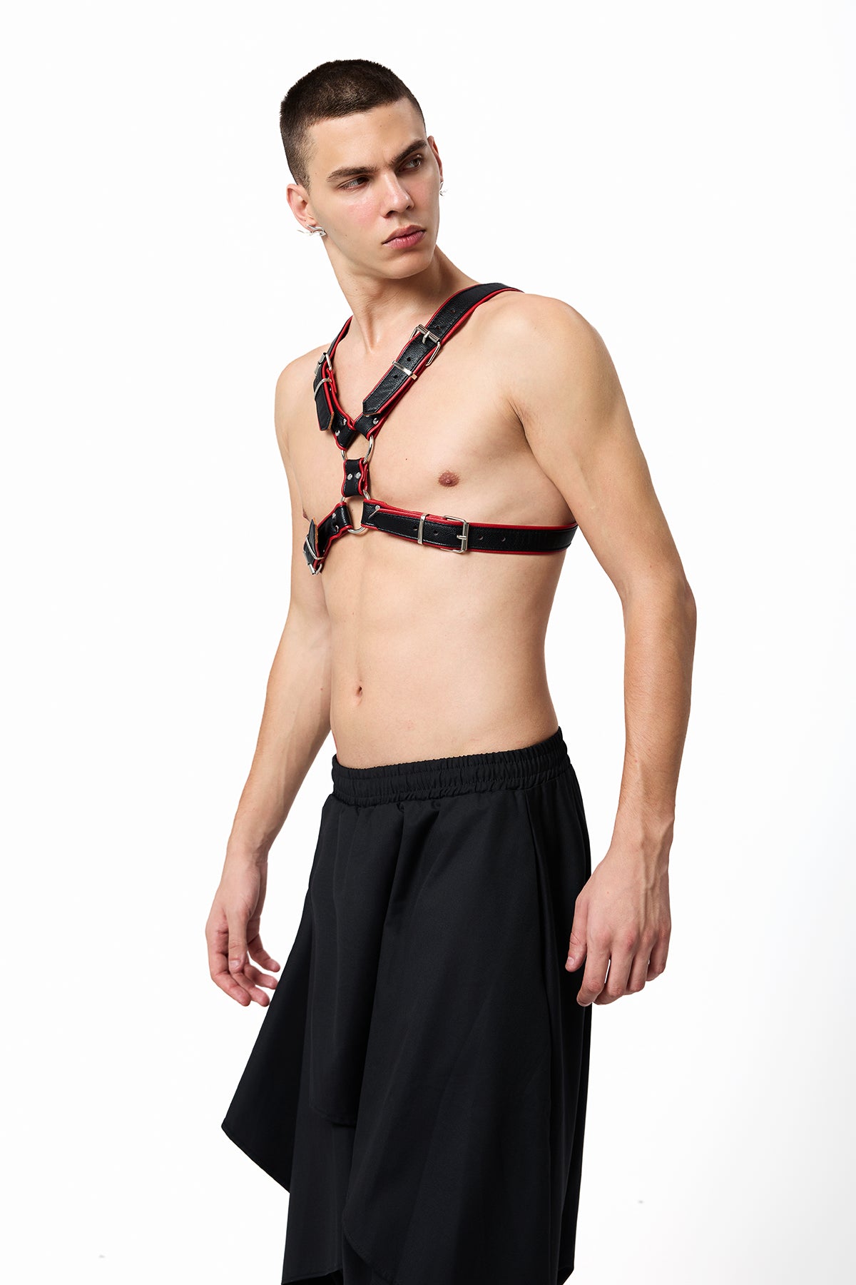 Dark Bond Leather Rivet Harness