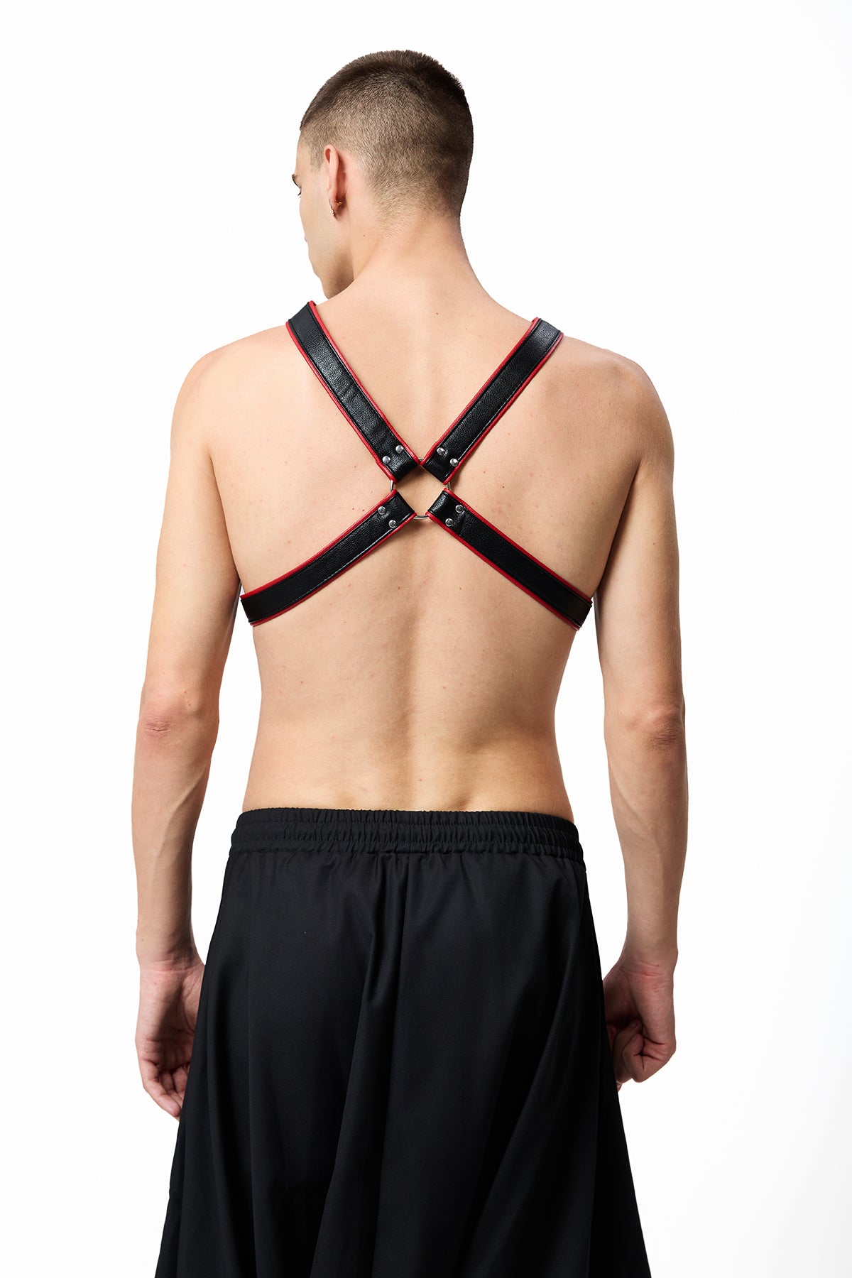 Dark Bond Leather Rivet Harness