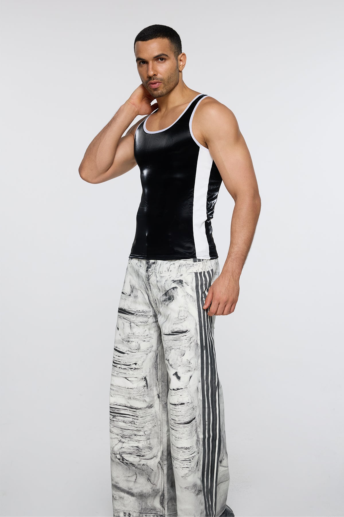 Dark Canvas Tank Top