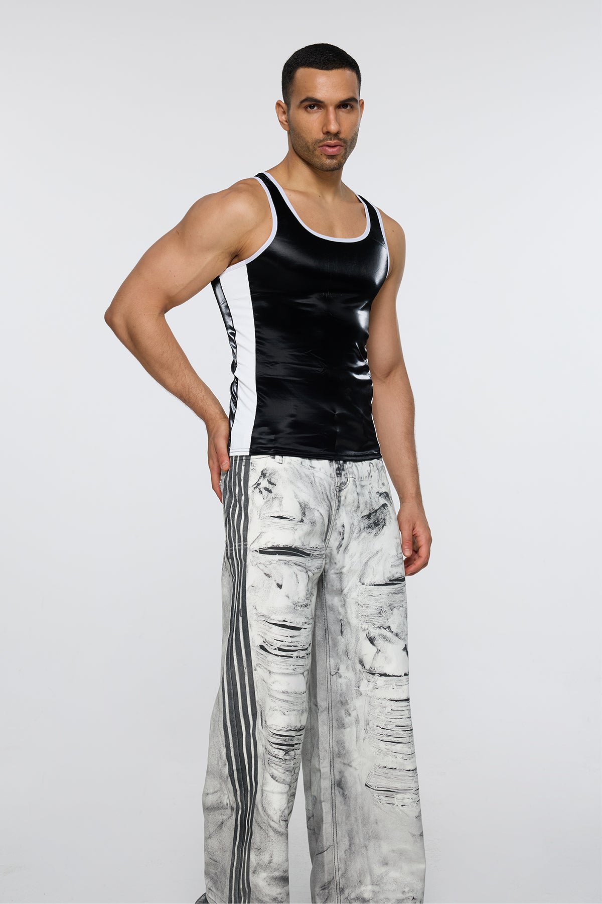 Dark Canvas Tank Top