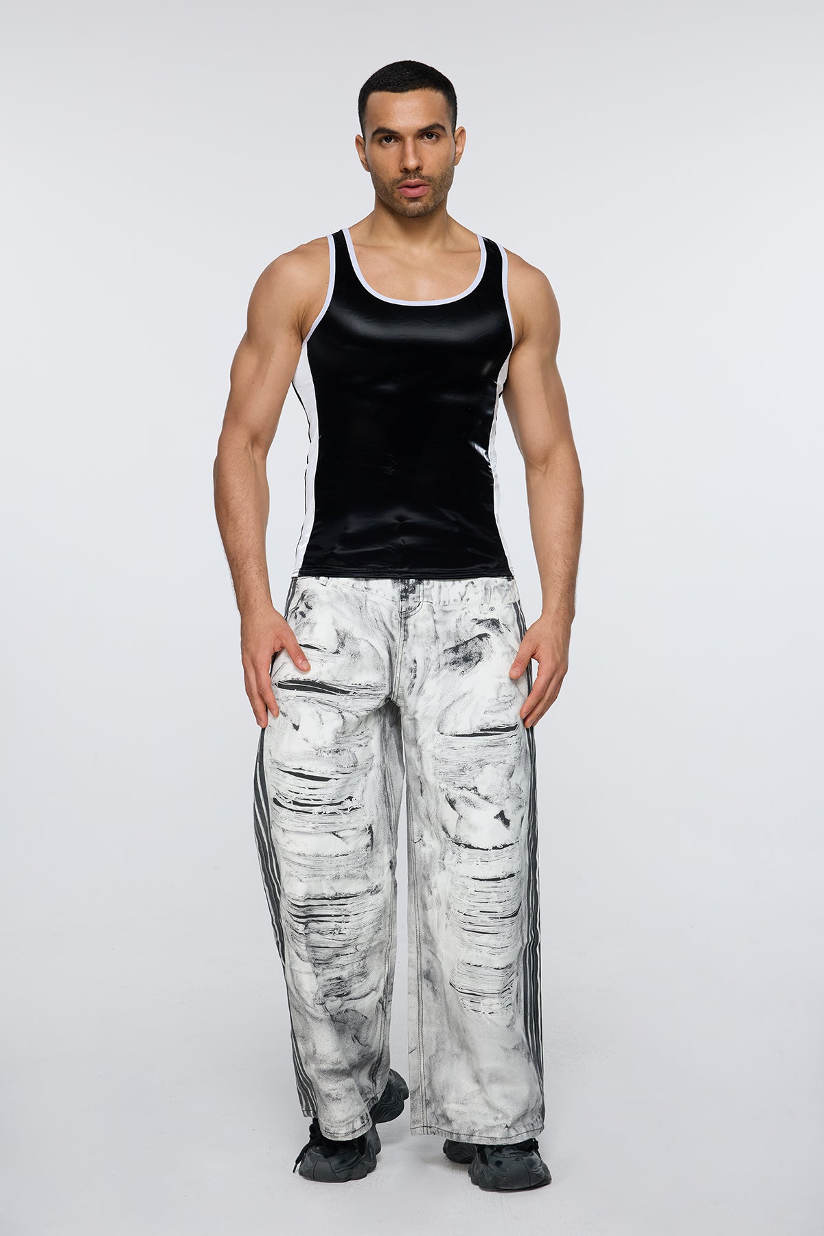 Dark Canvas Tank Top