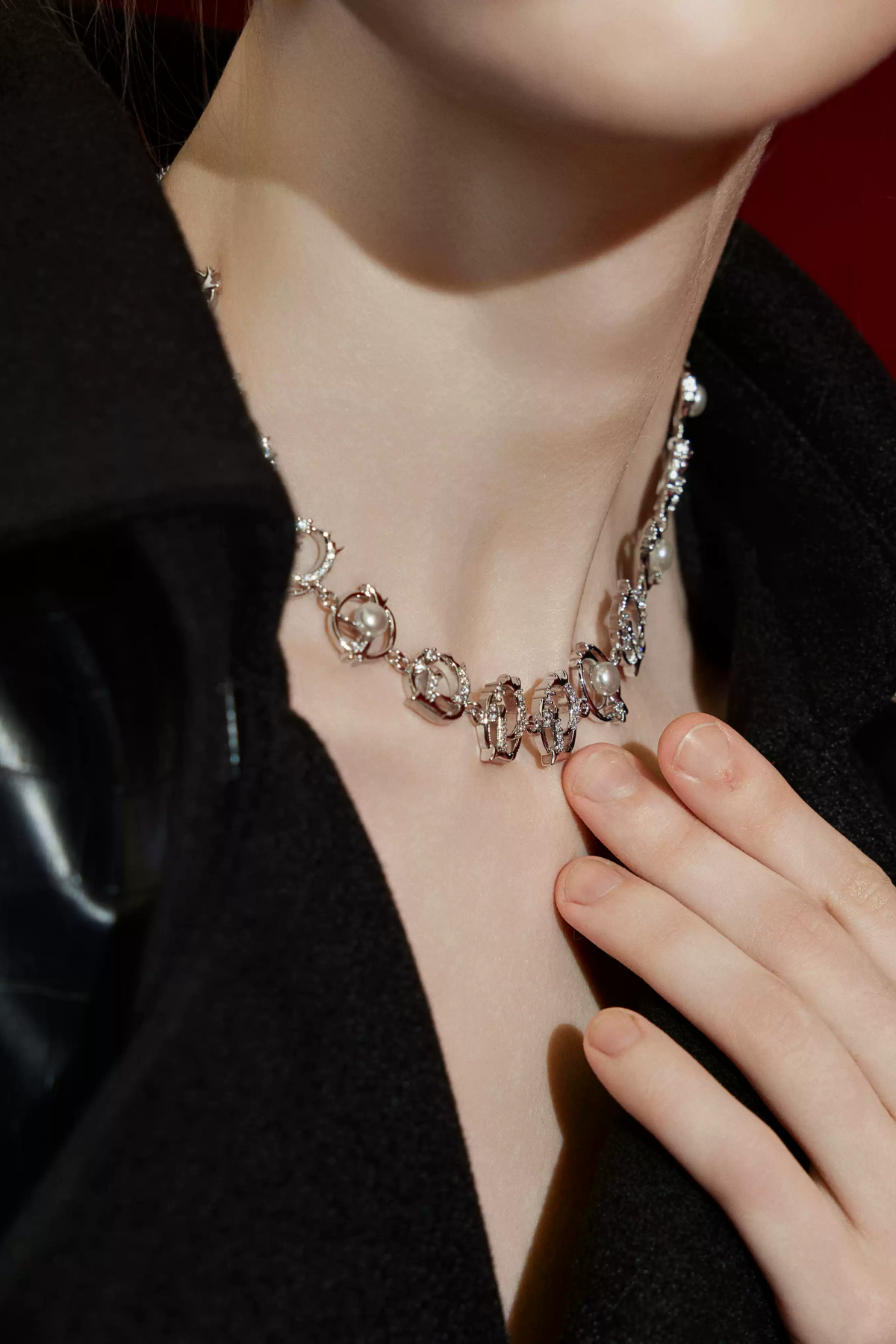 Dark Flux Metal Necklace