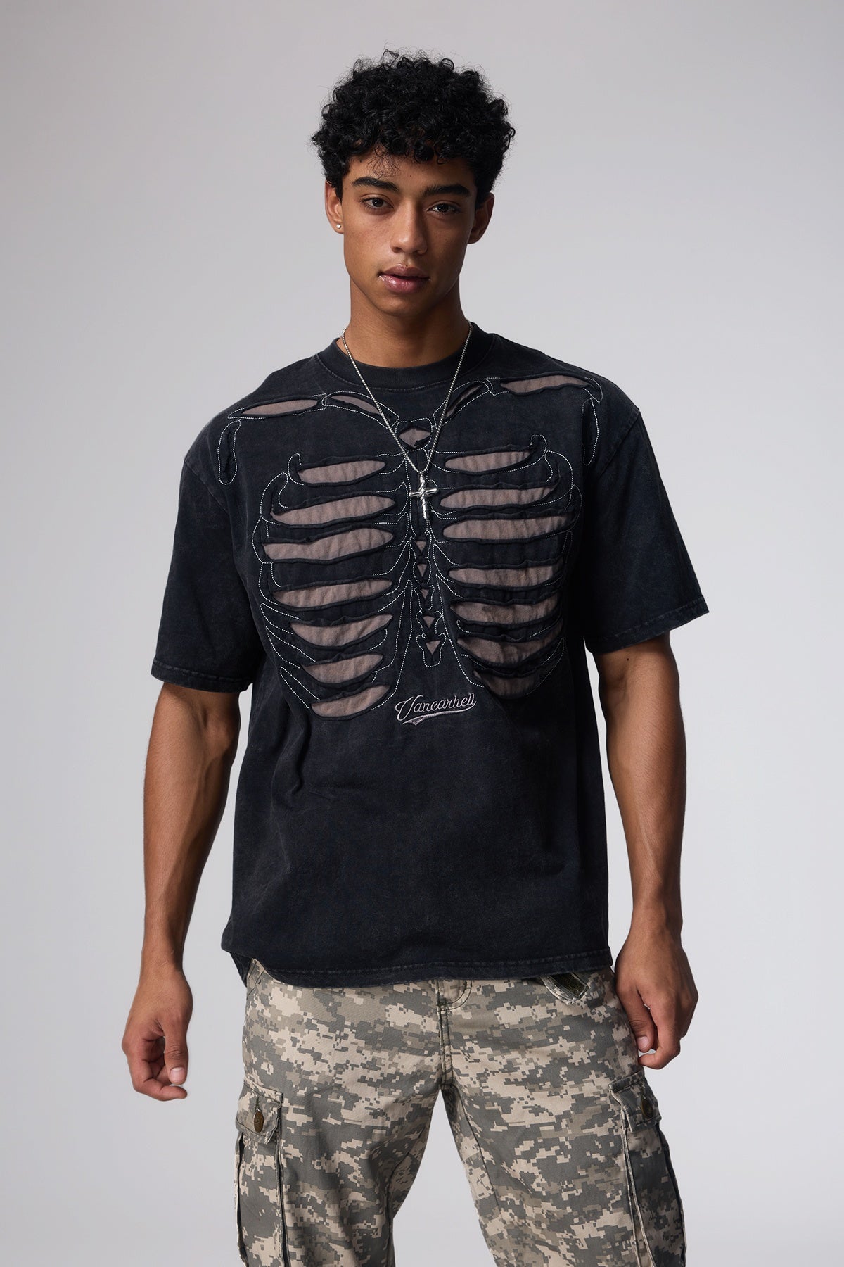 Dark Tone Cutout Top