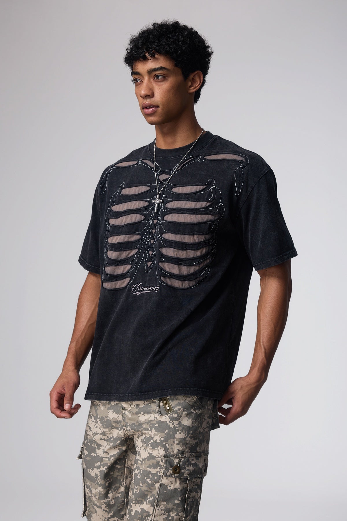 Dark Tone Cutout Top