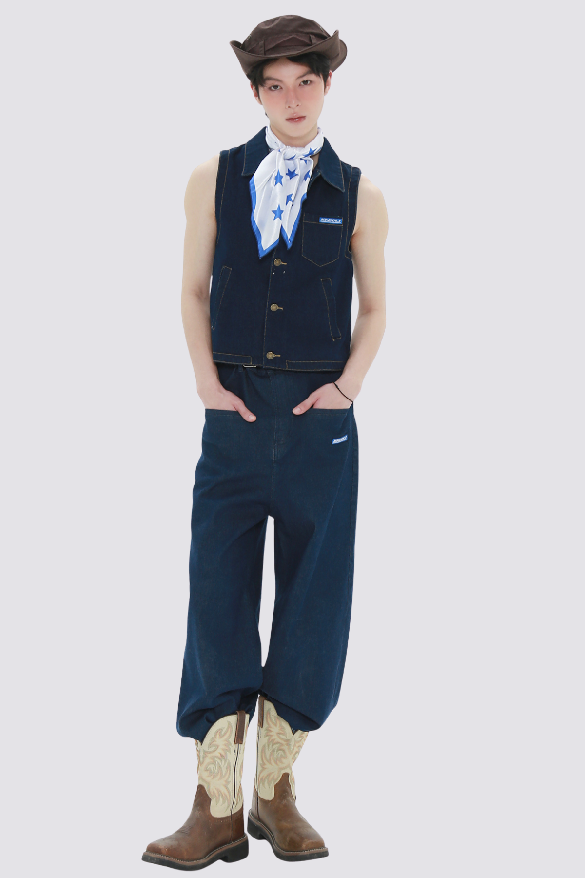 Dark Wash Denim Vest