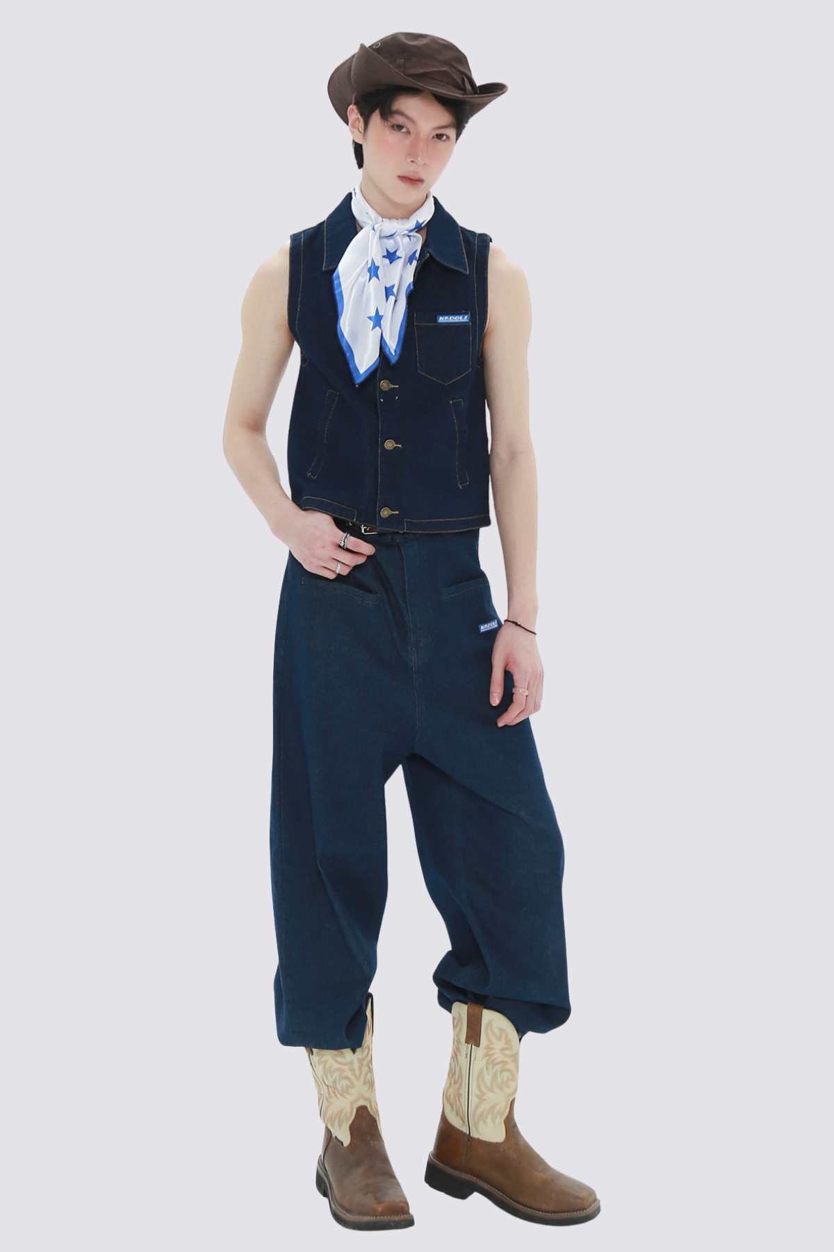 Dark Wash Denim Vest