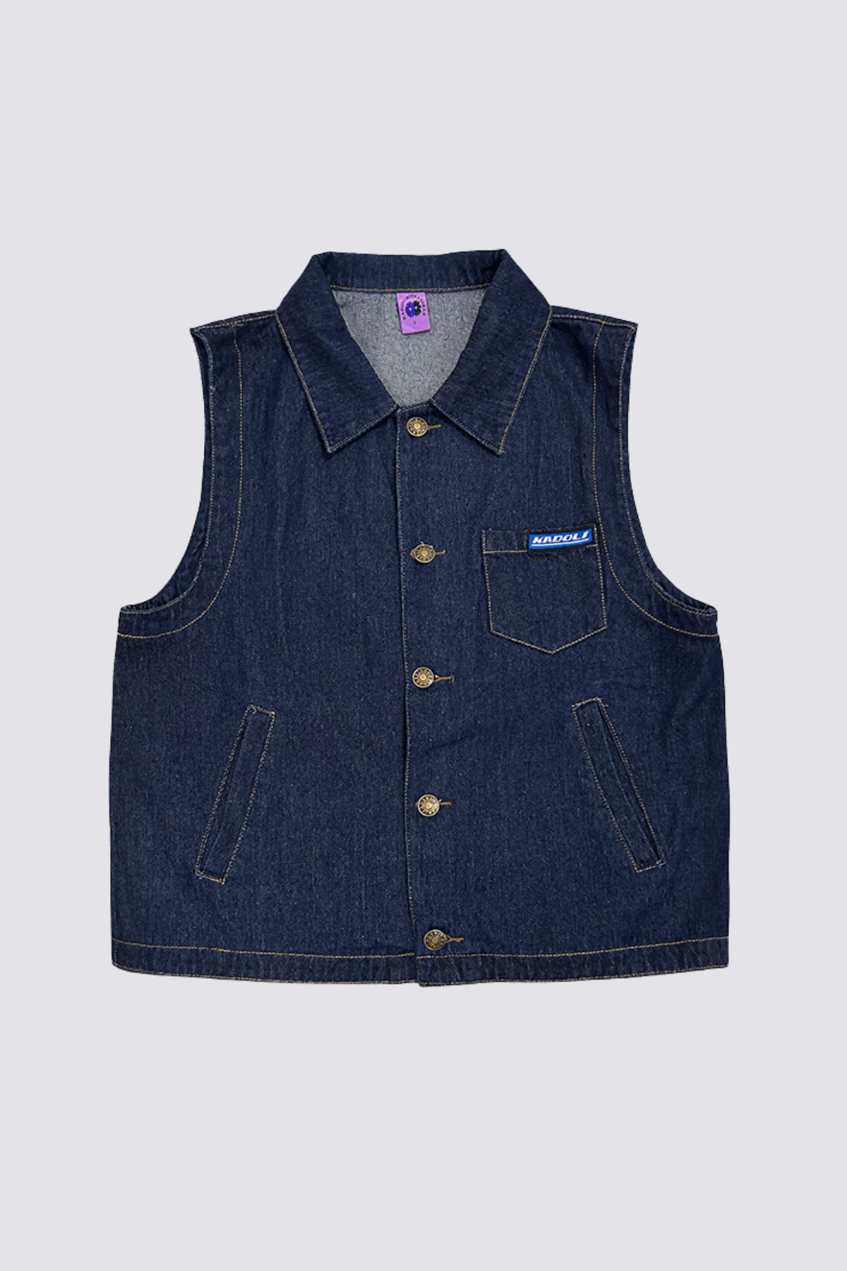 Dark Wash Denim Vest
