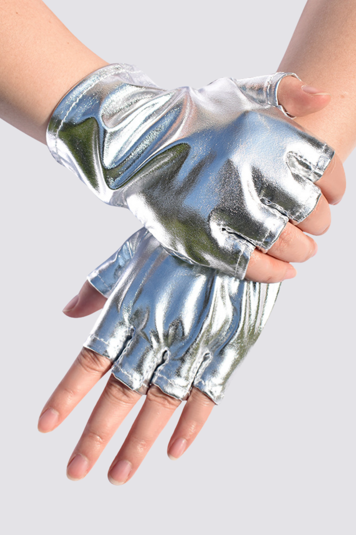 Dark Wrap Patent Leather Gloves