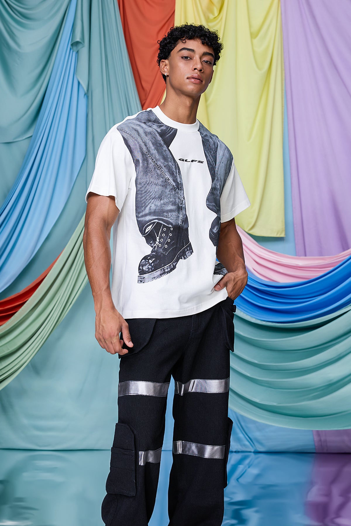 Darkened Graphic Print T-Shirt