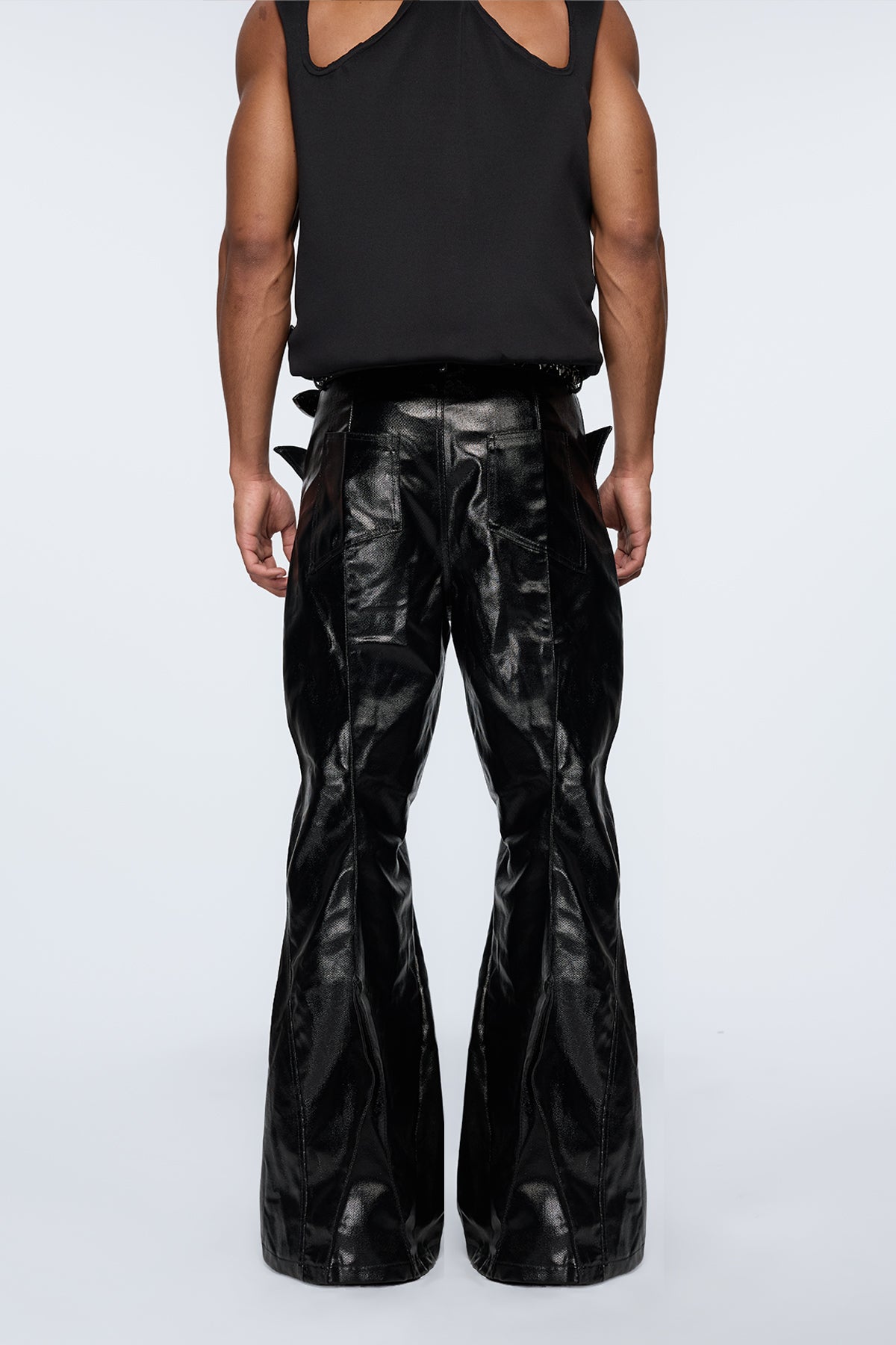 Decon Shell Leather Bootcut Pants