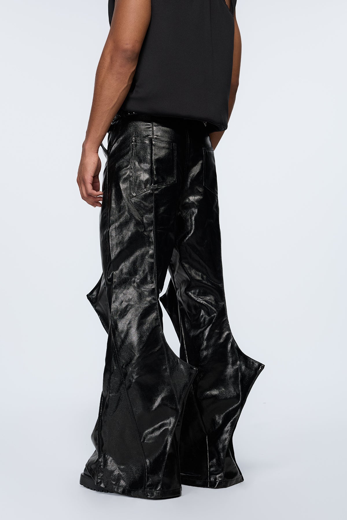 Decon Shell Leather Bootcut Pants