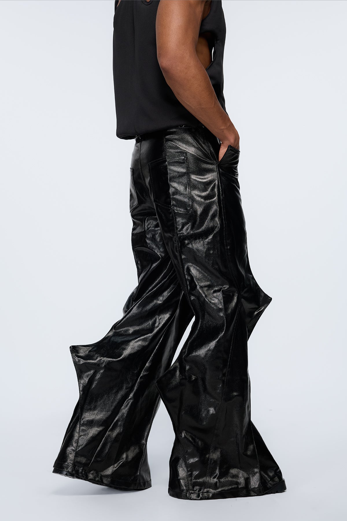 Decon Shell Leather Bootcut Pants