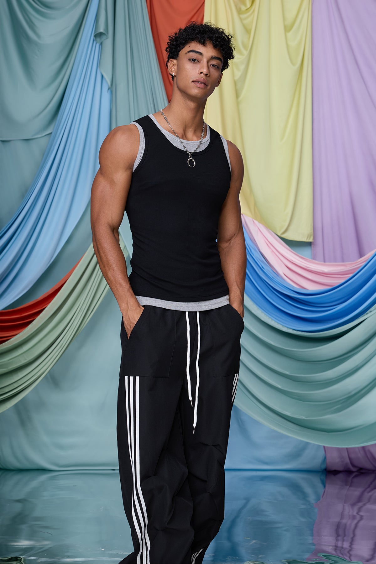 Deep Logic Tank Top Black