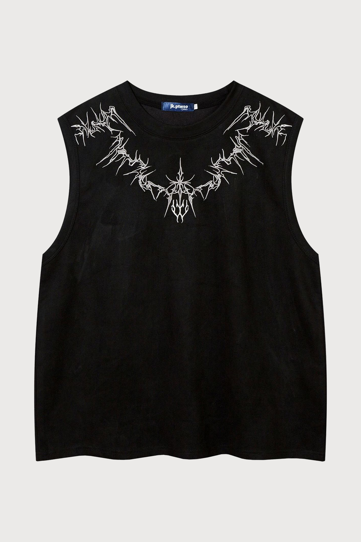 Deep Signal Velvet Embroidery Vest