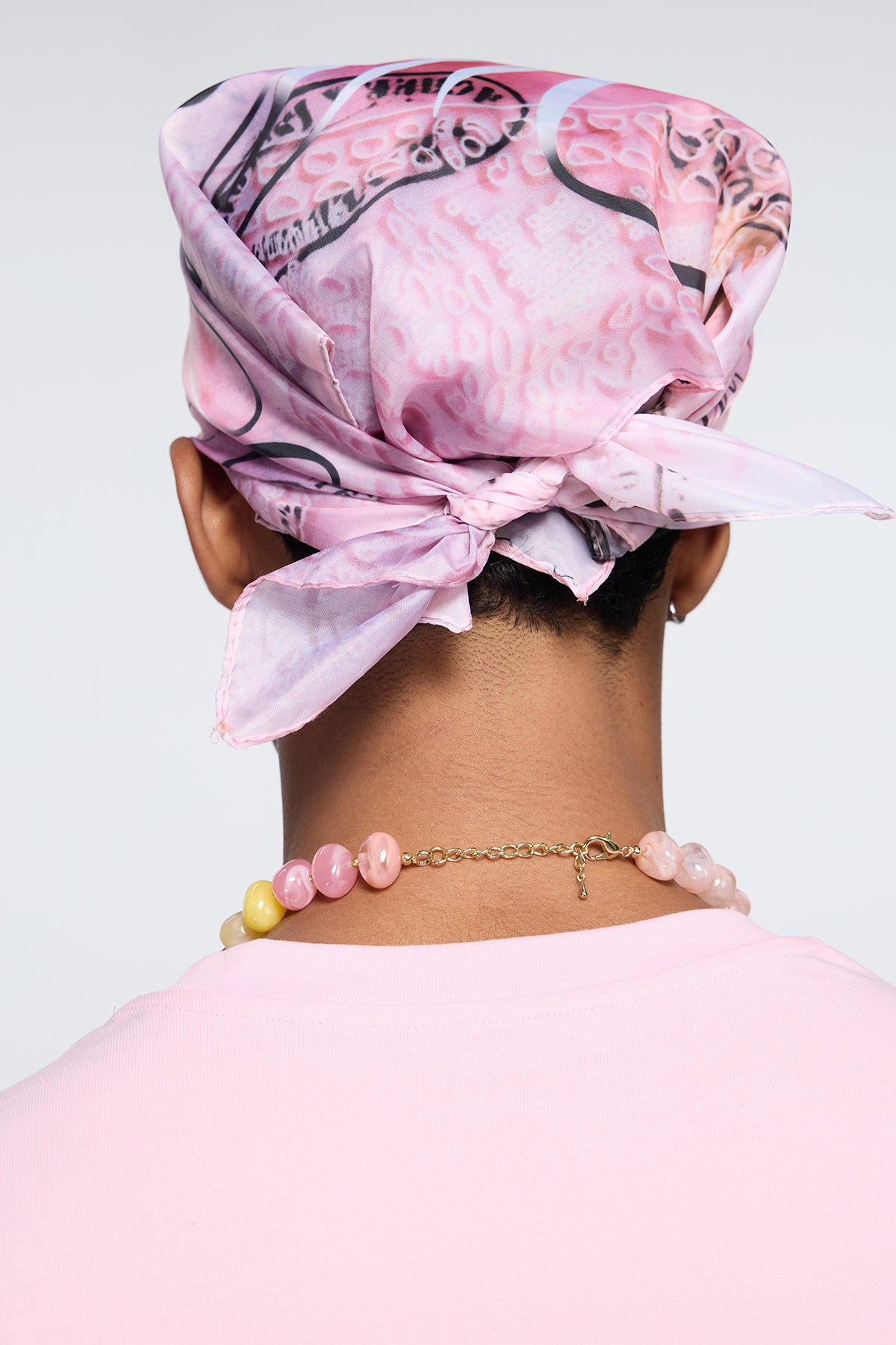 Digital Glitch Head Scarf