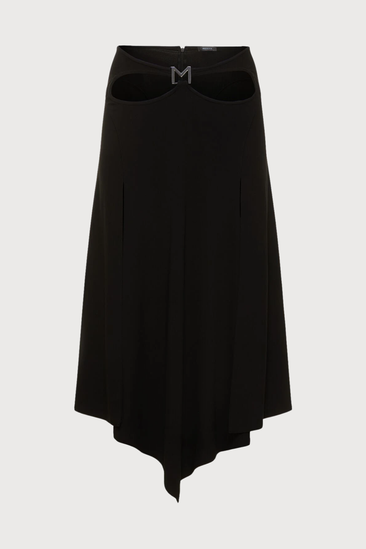 Dim Contour Cutout Split Skirt