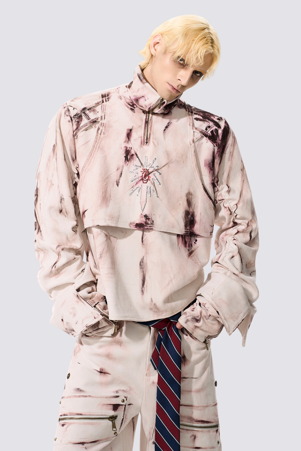 Dim Signal Long Sleeve Deconstructed Jacket