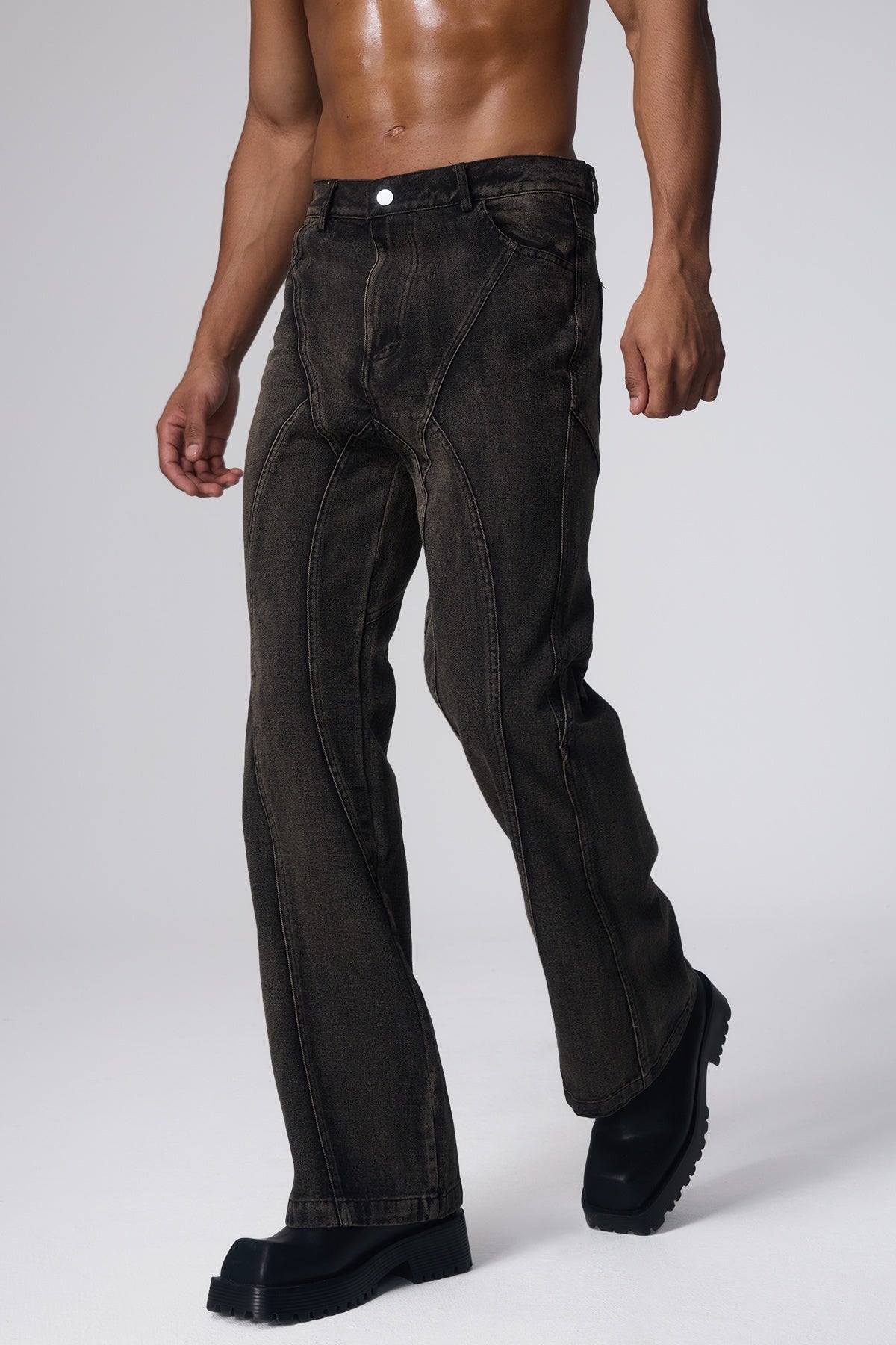 Drag Line Dirty Wash Jeans