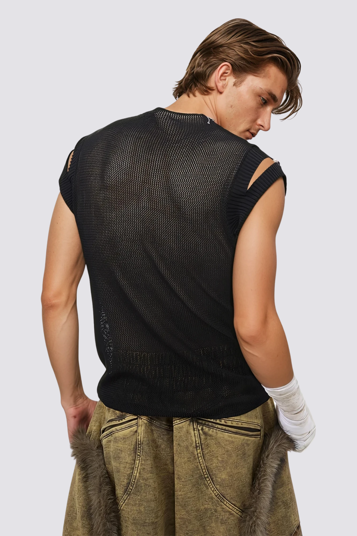 Dry Control Cutout Sleeveless Top