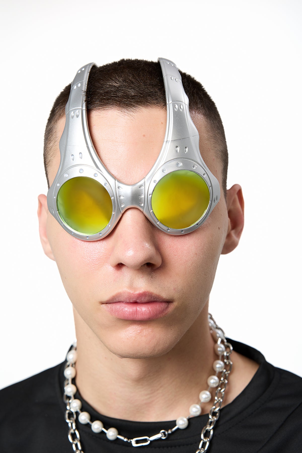 Dusk Augen Round Metal Sunglasses