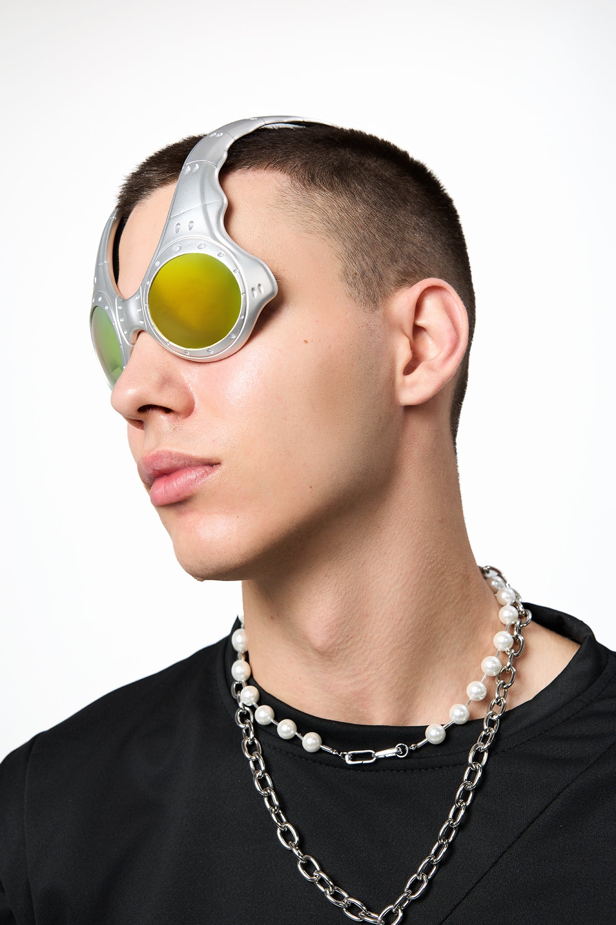 Dusk Augen Round Metal Sunglasses