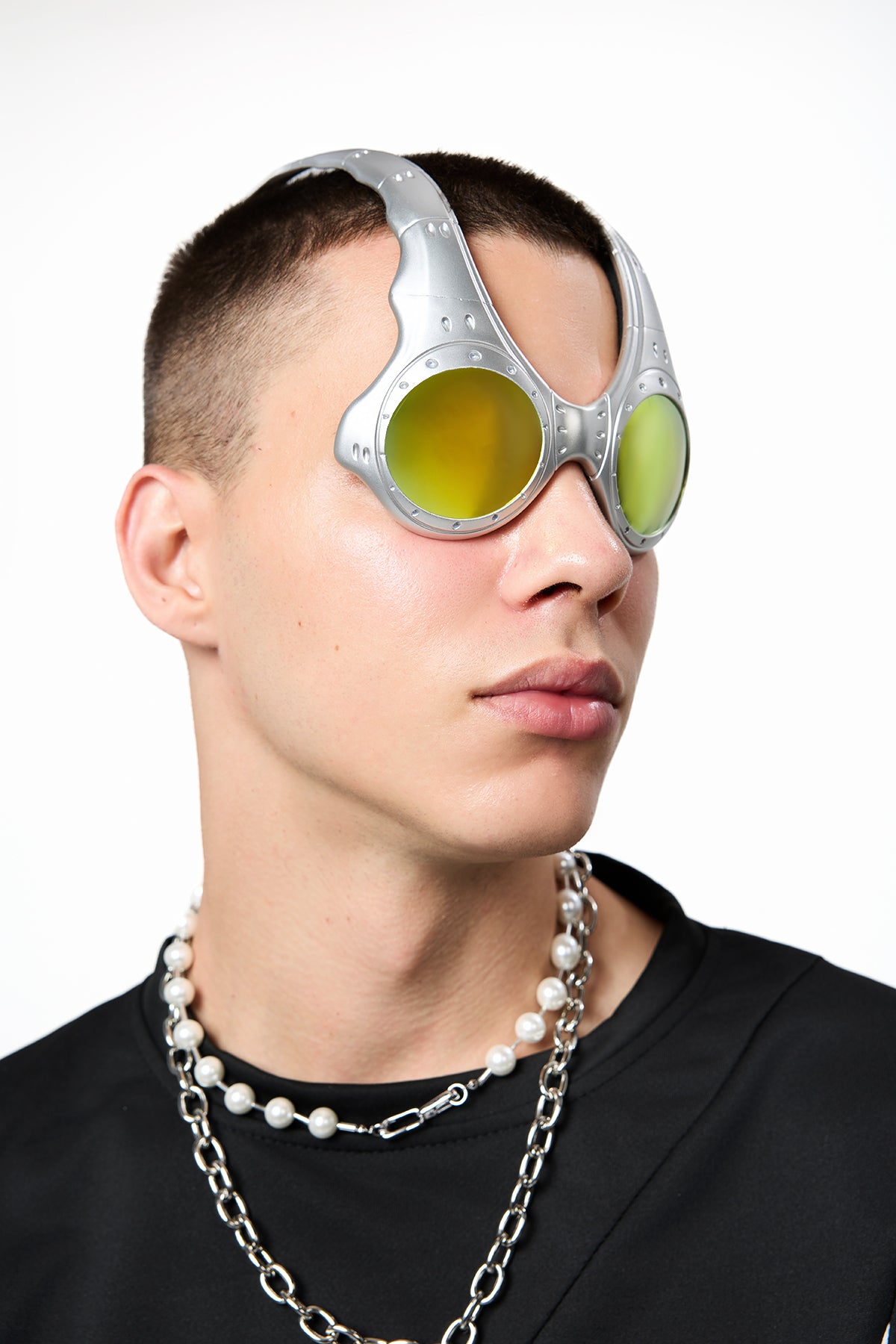 Dusk Augen Round Metal Sunglasses