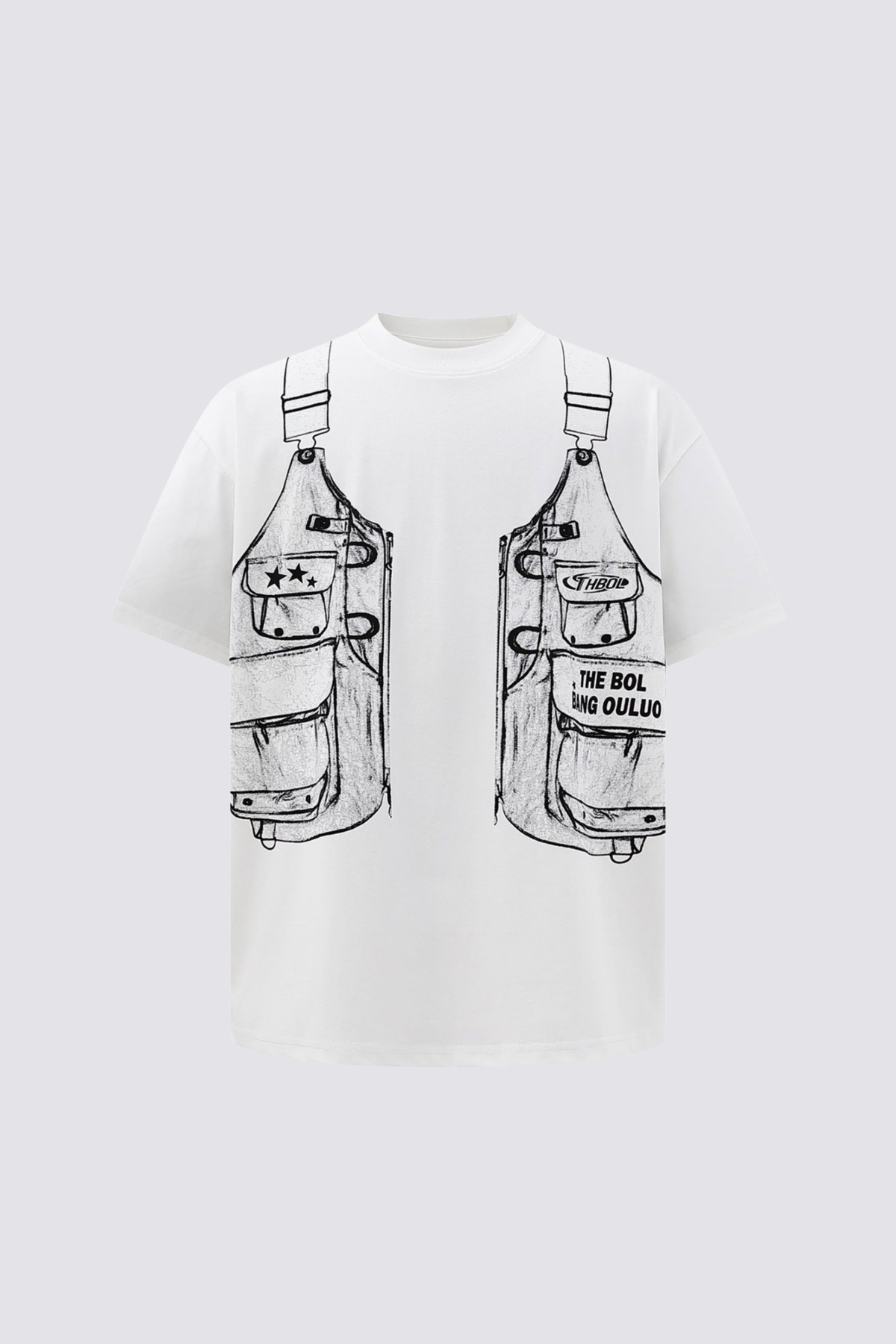 Dusk Thread Print Top White